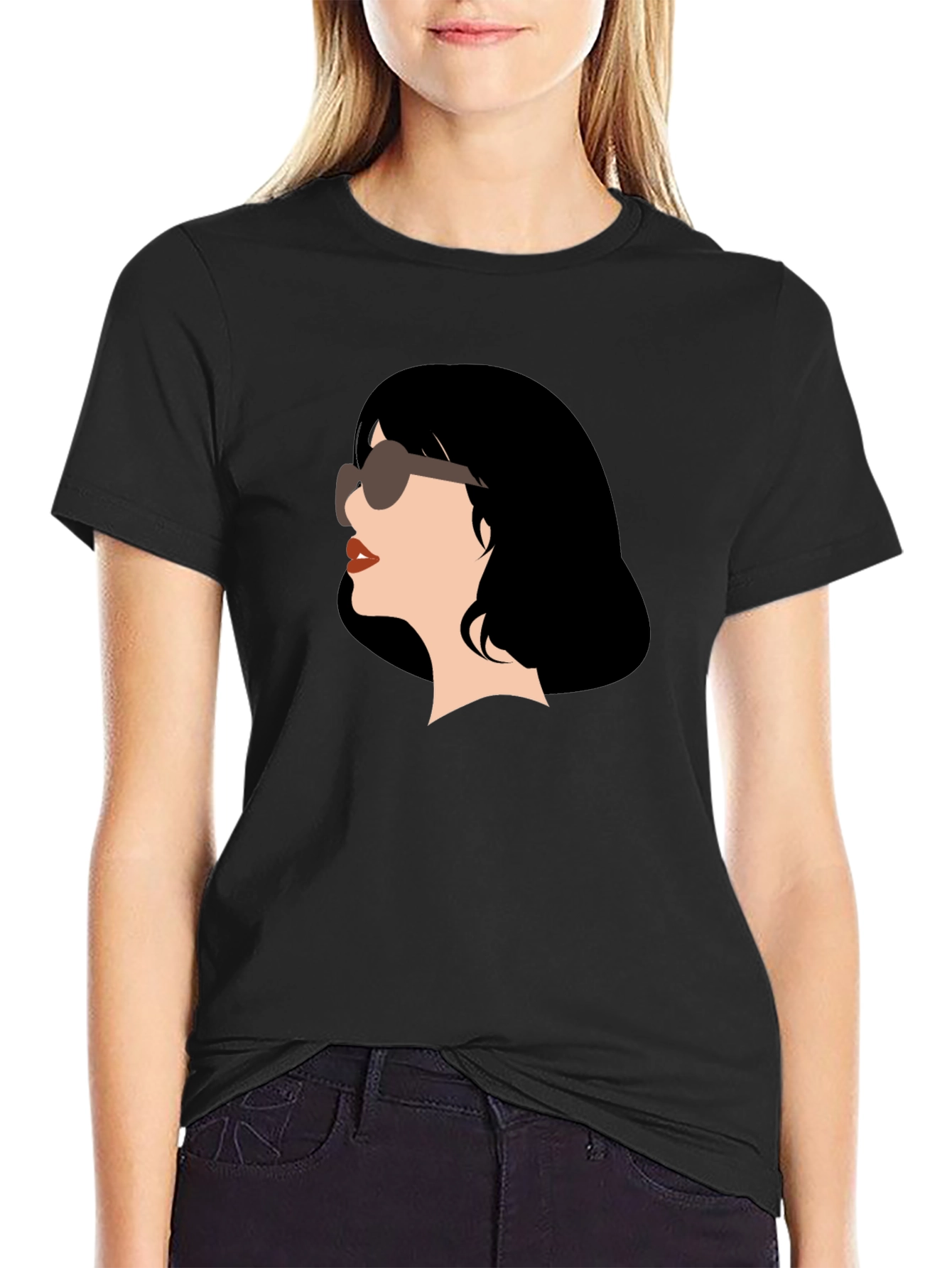 Retro Chic T-Shirt - Woman with Sunglasses Graphic Tee
