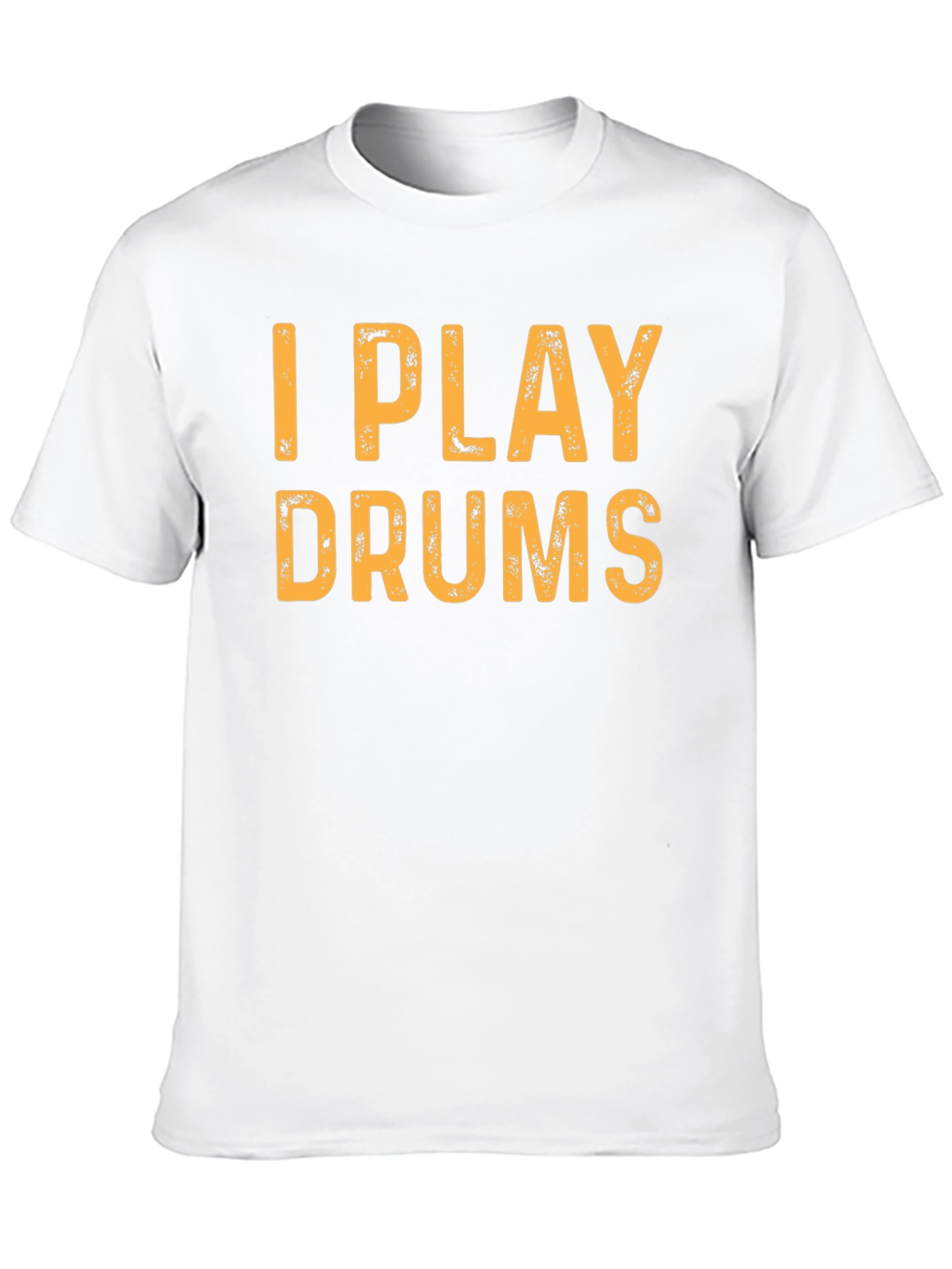 I Play Drums Black T-Shirt