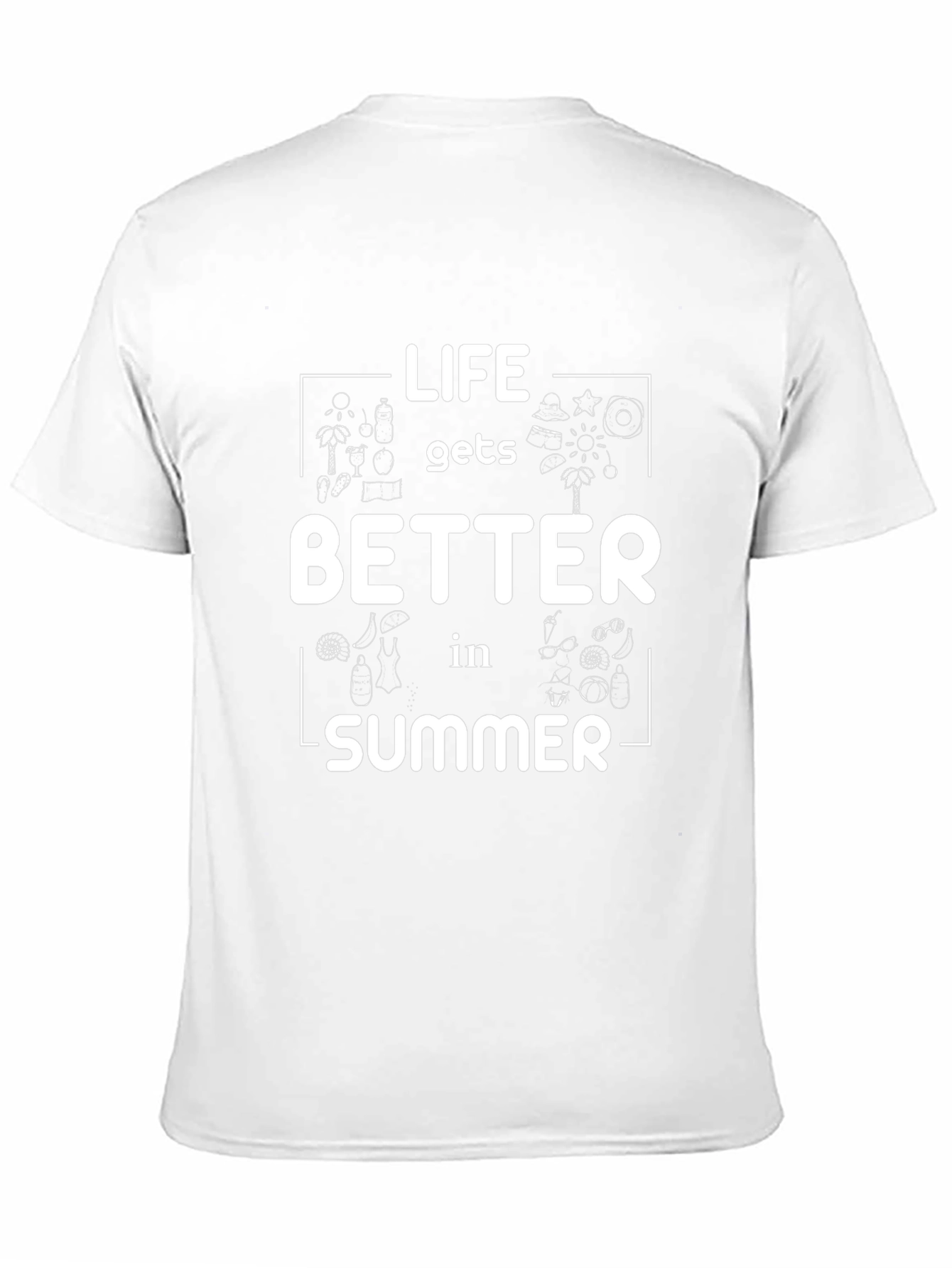 Summer Life Graphic Tee - Black