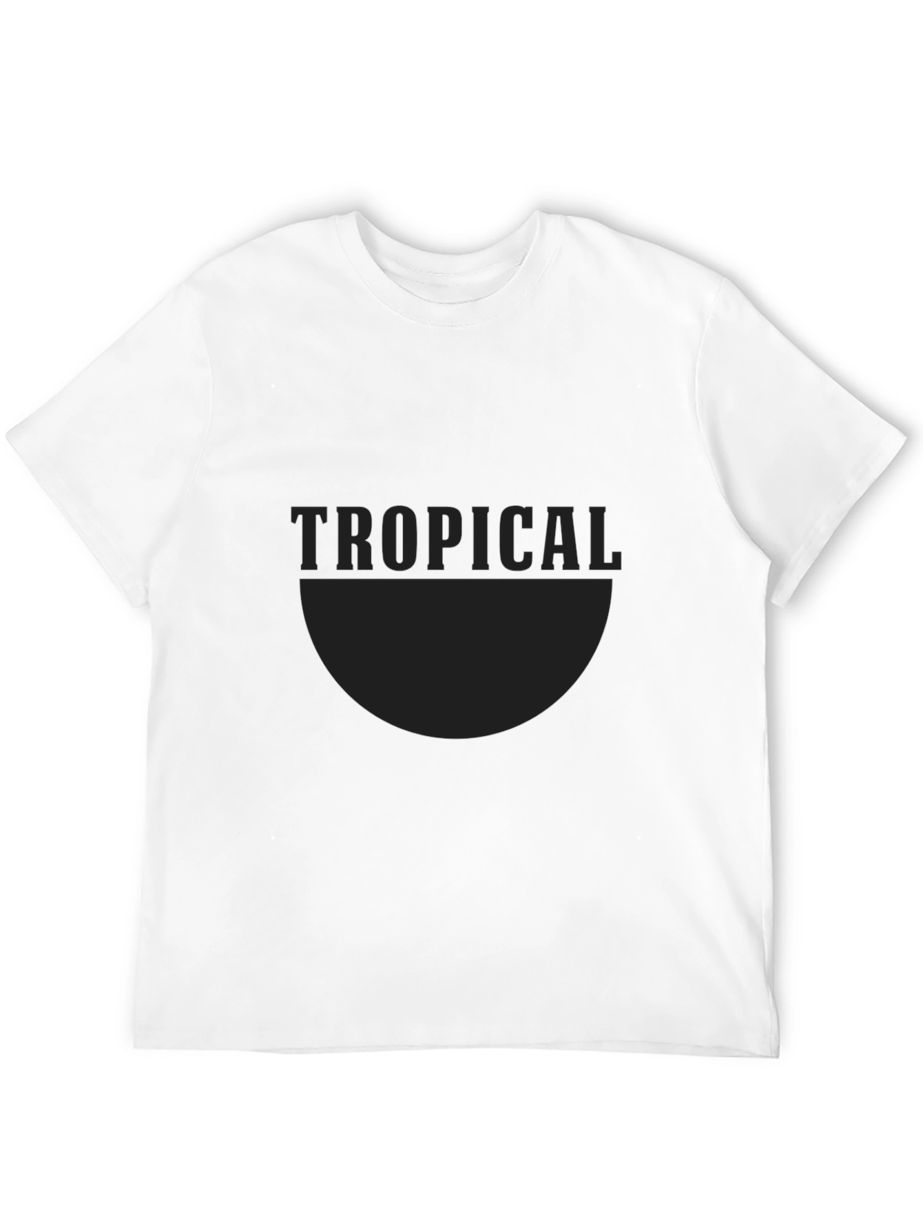 Tropical Graphic Black T-Shirt