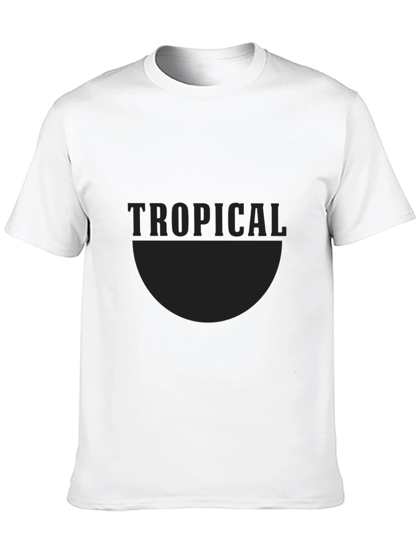 Tropical Graphic Black T-Shirt