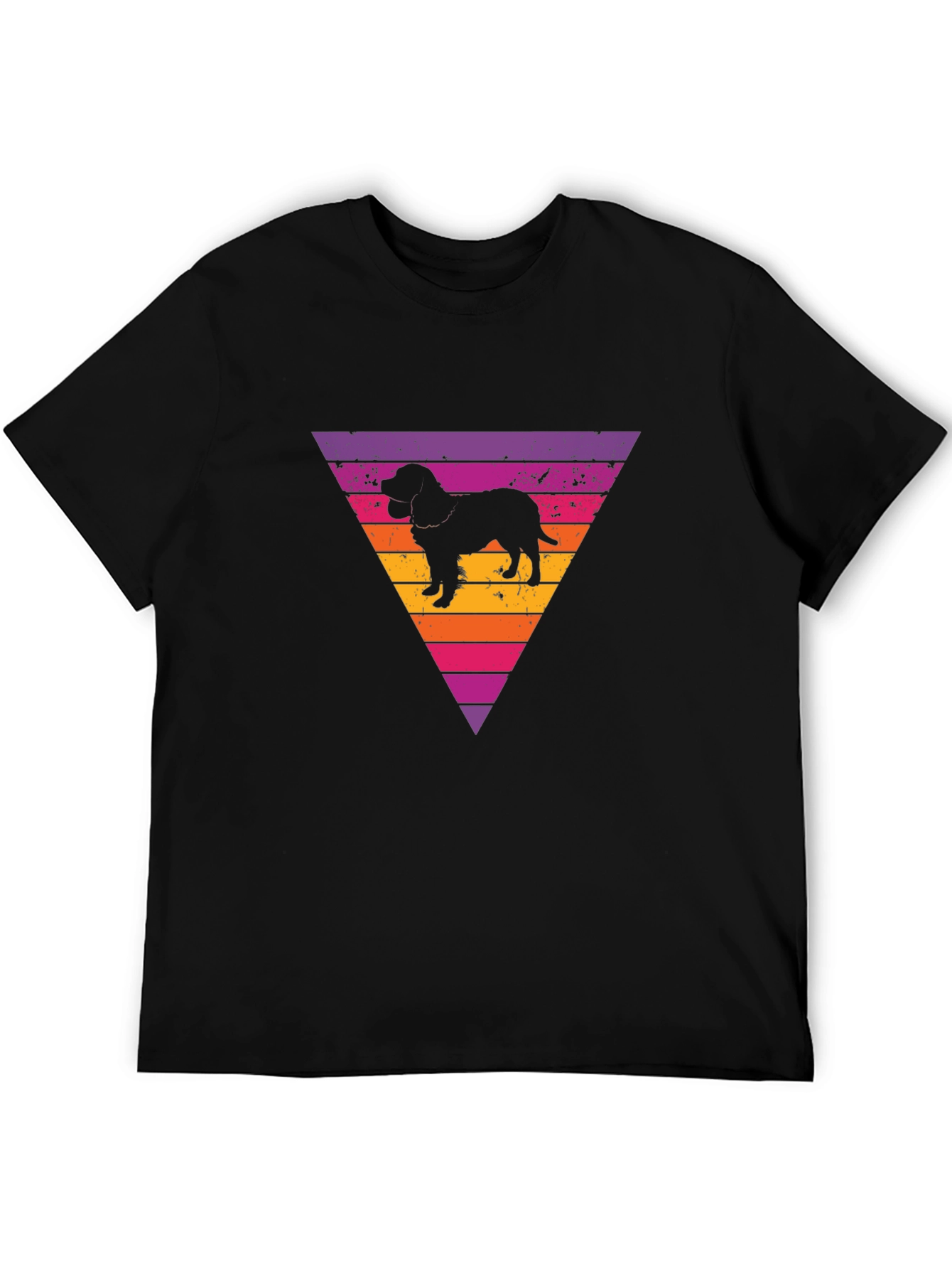 Retro Dog Silhouette Graphic Tee