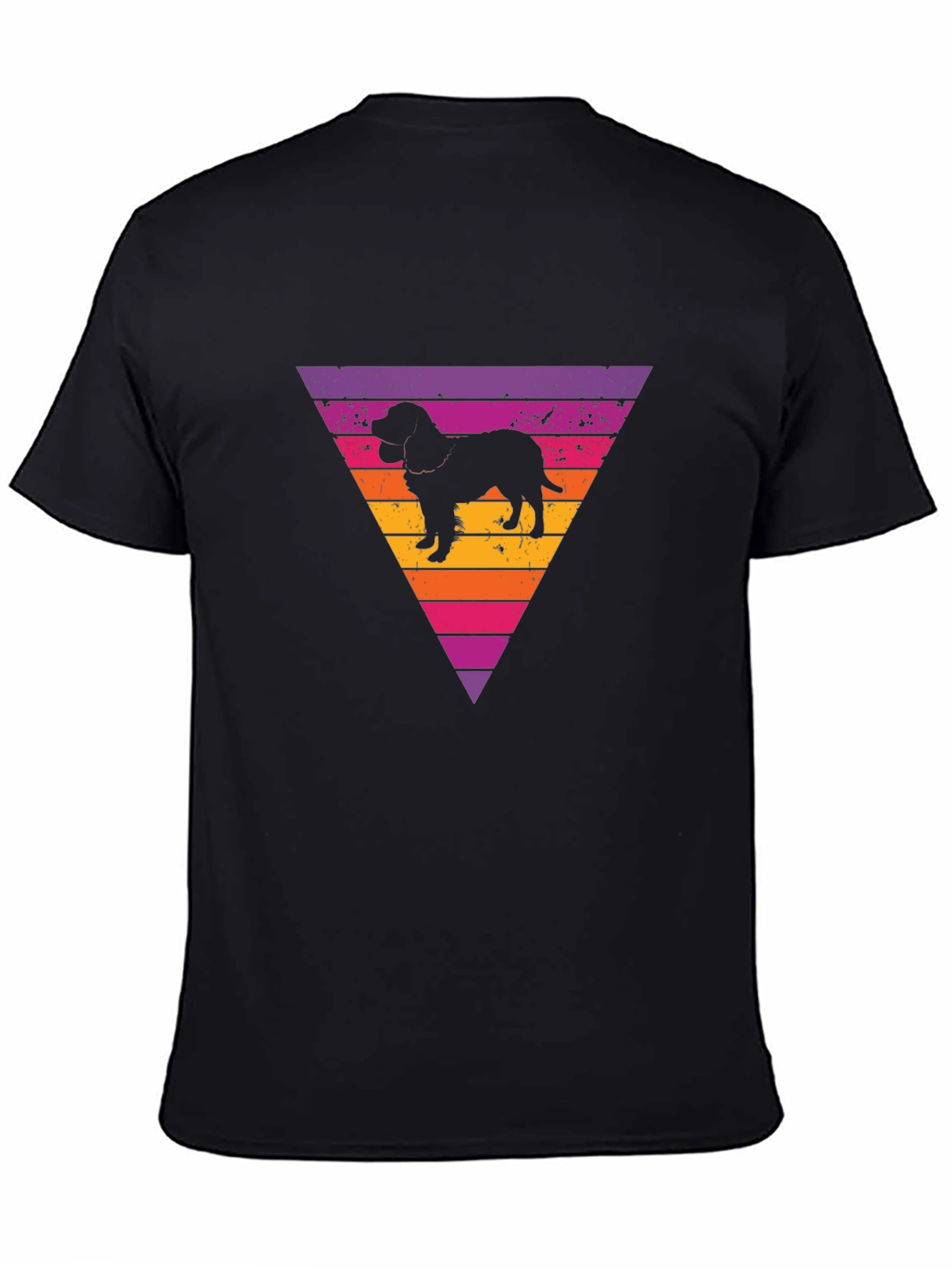 Retro Dog Silhouette Graphic Tee