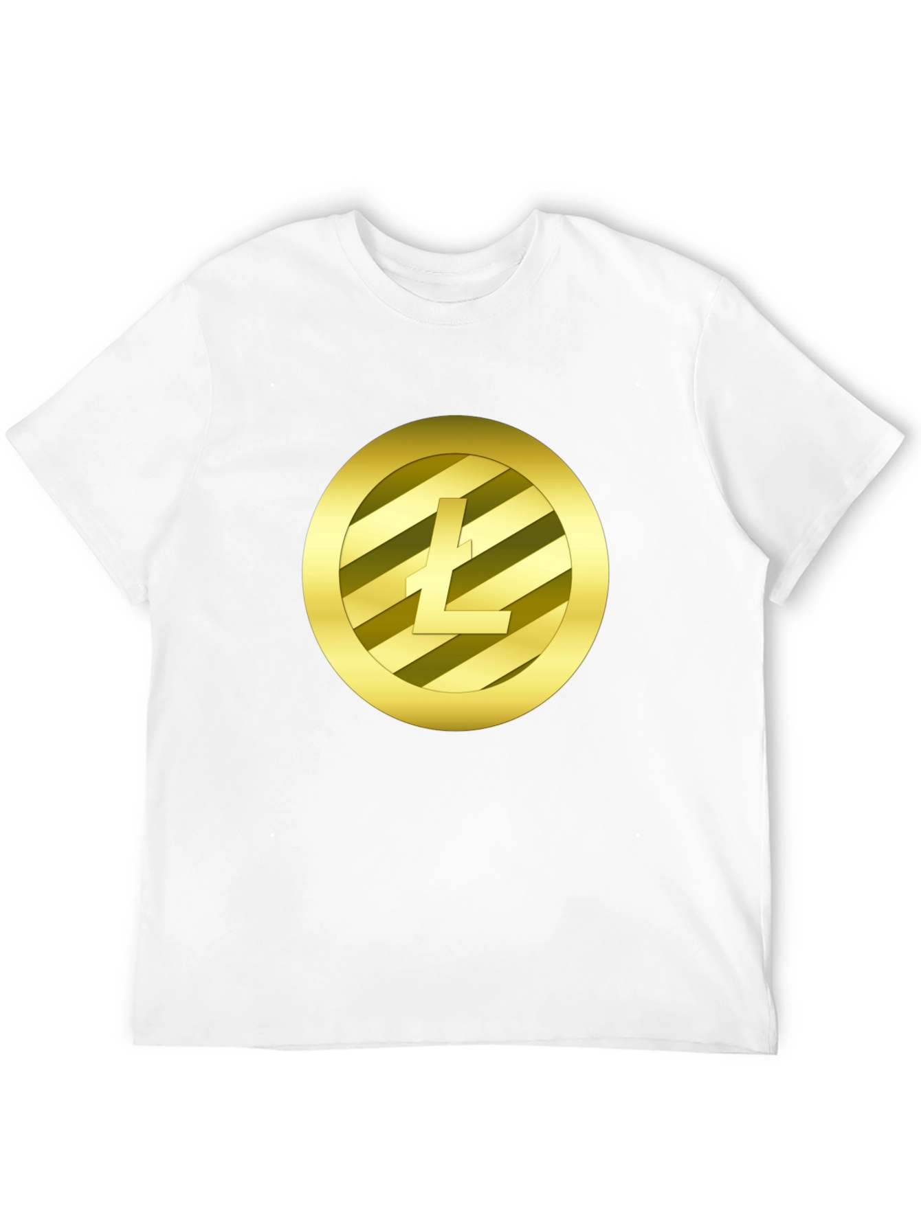 Litecoin Crypto Tee - Gold Coin Design