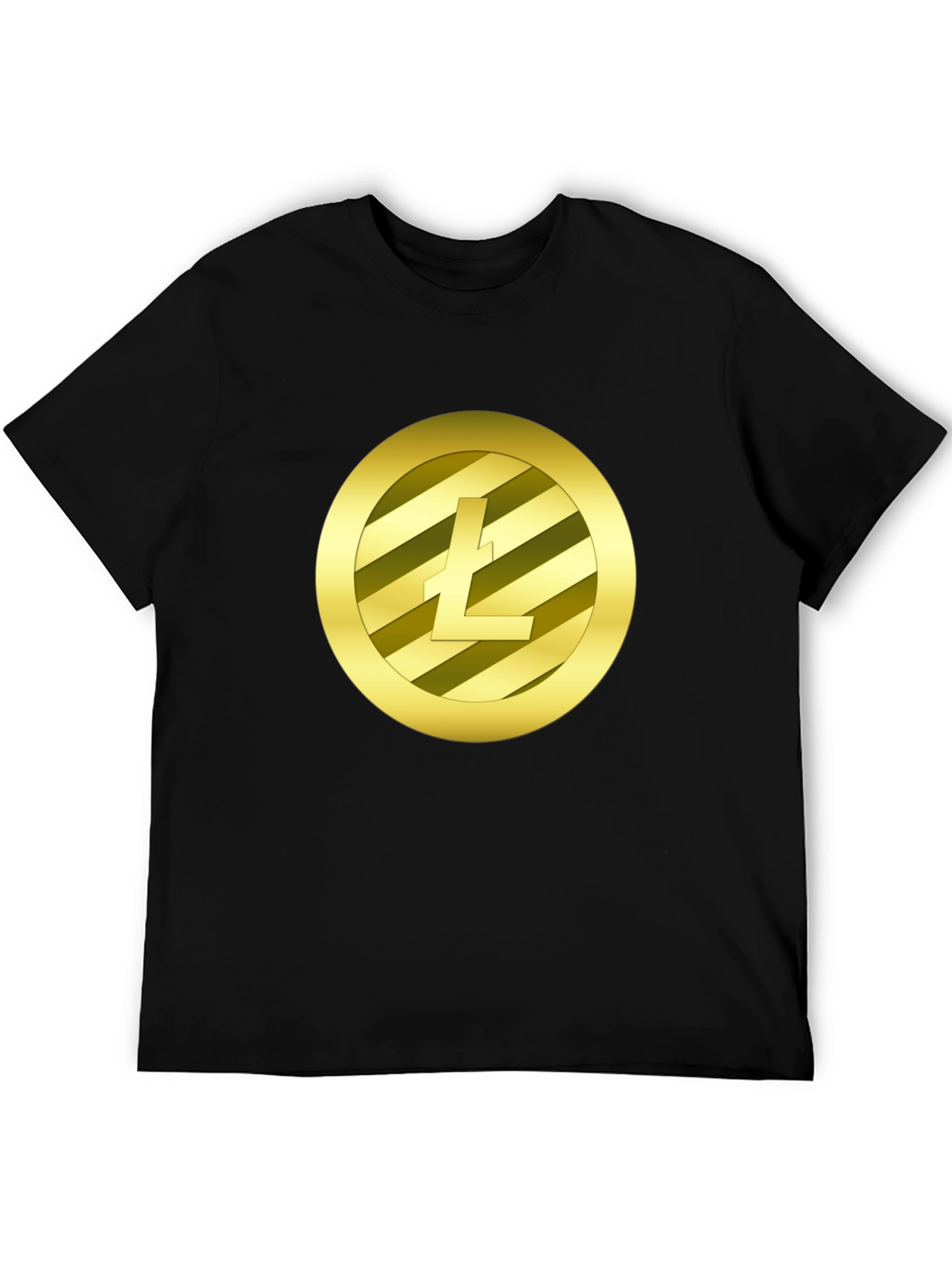 Litecoin Crypto Tee - Gold Coin Design