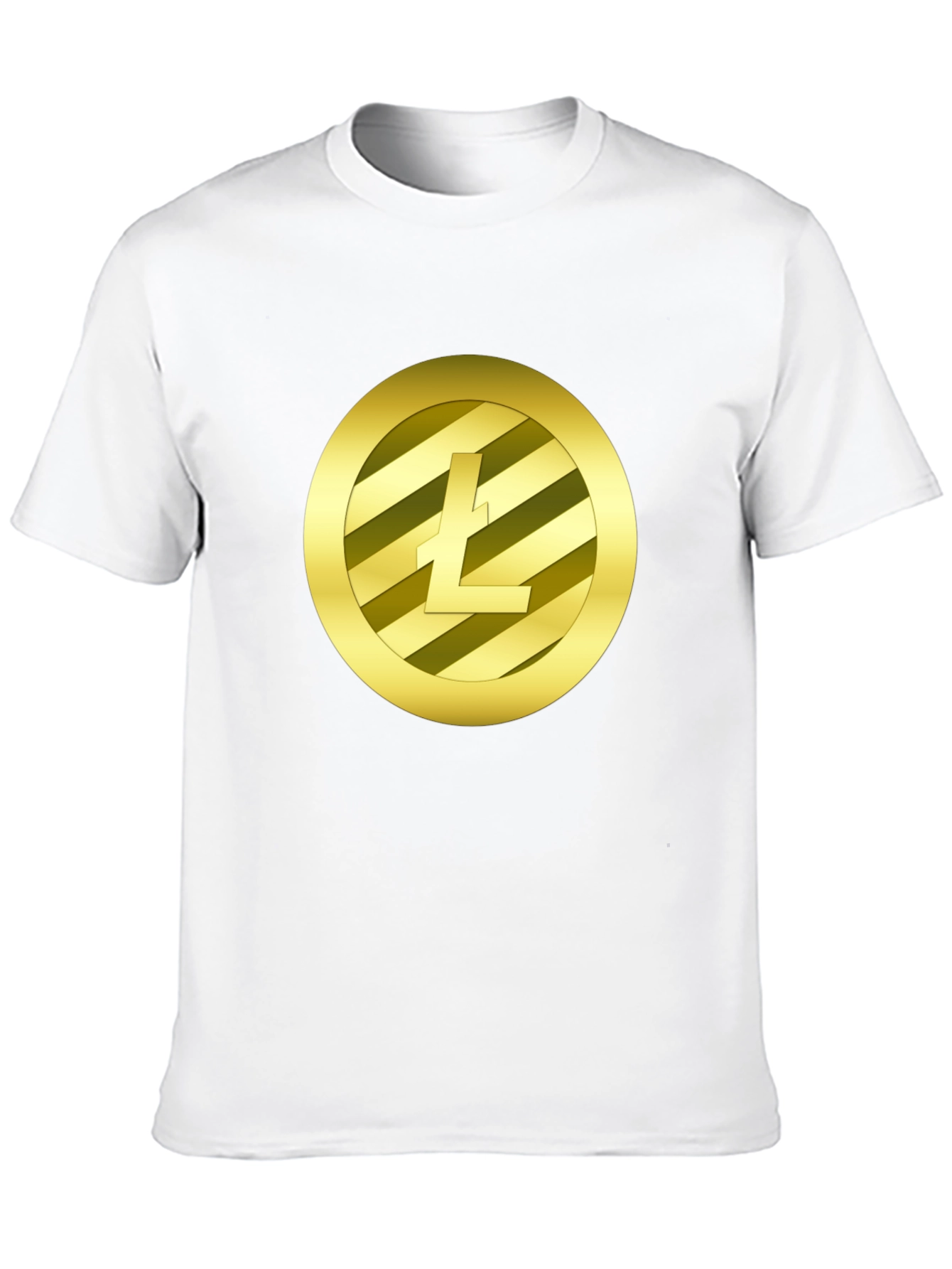 Litecoin Crypto Tee - Gold Coin Design