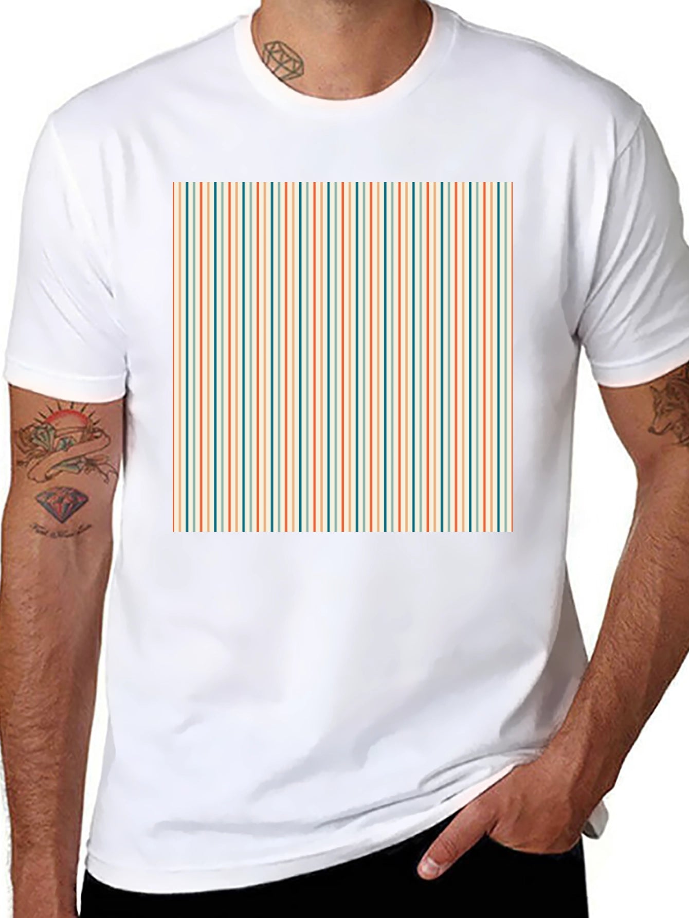 Retro Stripe Tee - Casual Style
