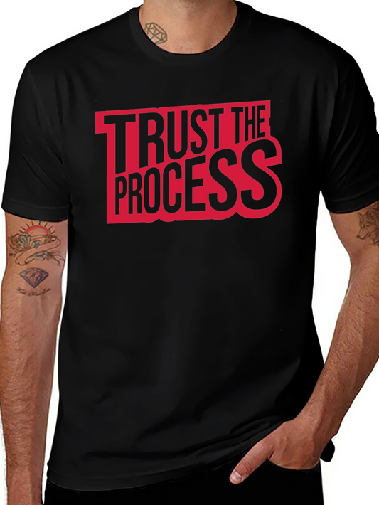 Trust The Process Graphic Tee - Black