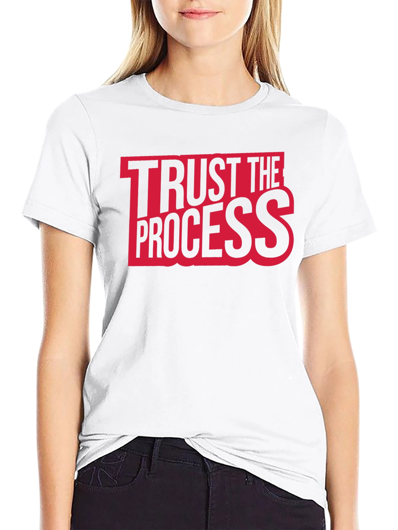 Trust The Process Graphic Tee - Black