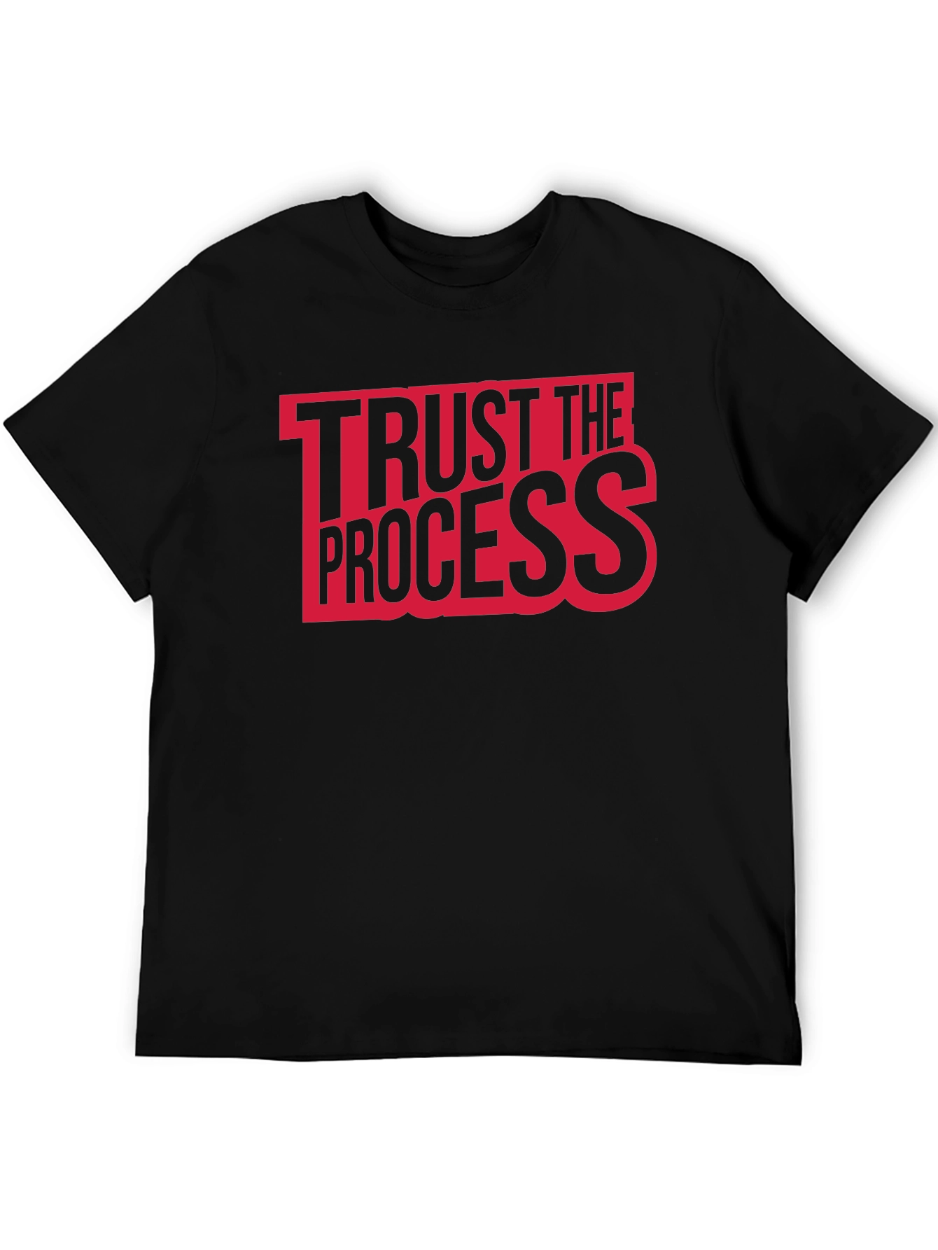 Trust The Process Graphic Tee - Black