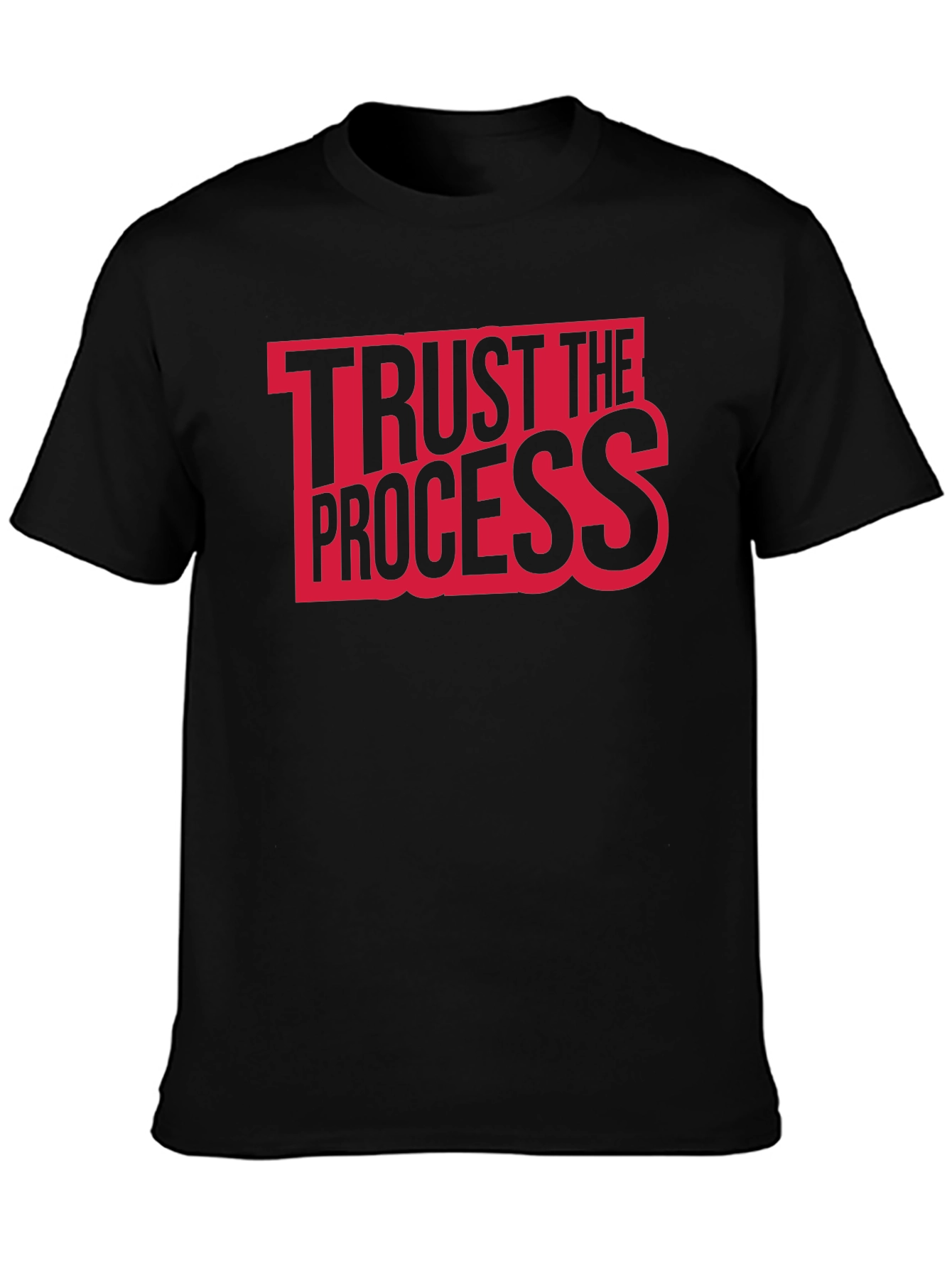 Trust The Process Graphic Tee - Black