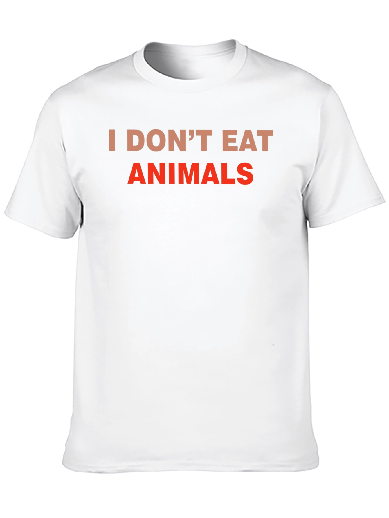 Vegan Tee: I Dont Eat Animals - Black