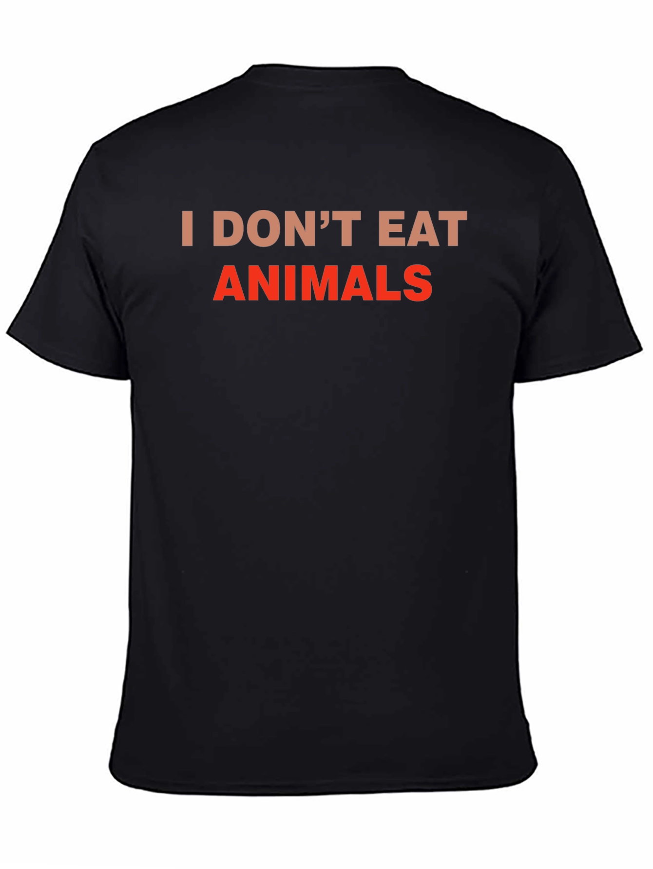 Vegan Tee: I Dont Eat Animals - Black