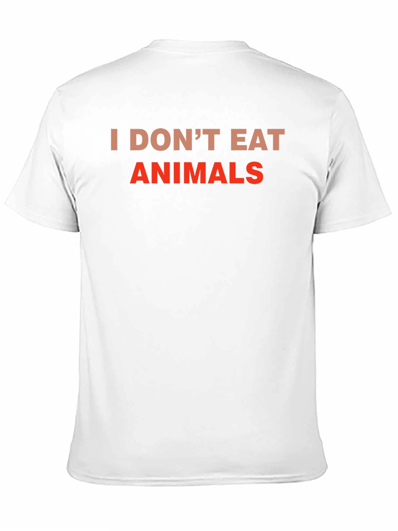 Vegan Tee: I Dont Eat Animals - Black