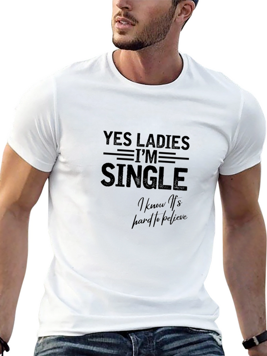 Funny Mens Single Graphic T-Shirt