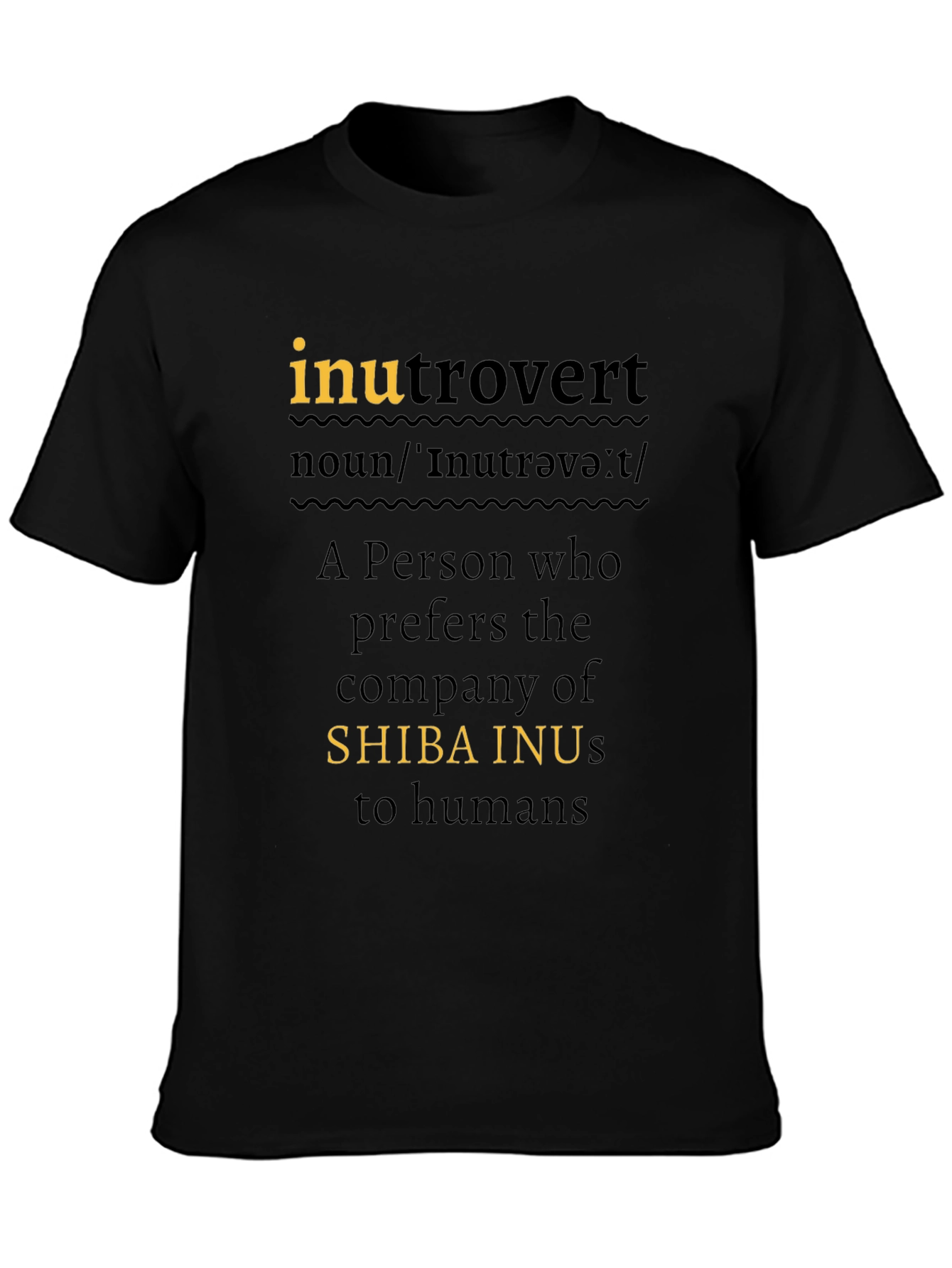 Inutrovert Shiba Inu Lover T-Shirt