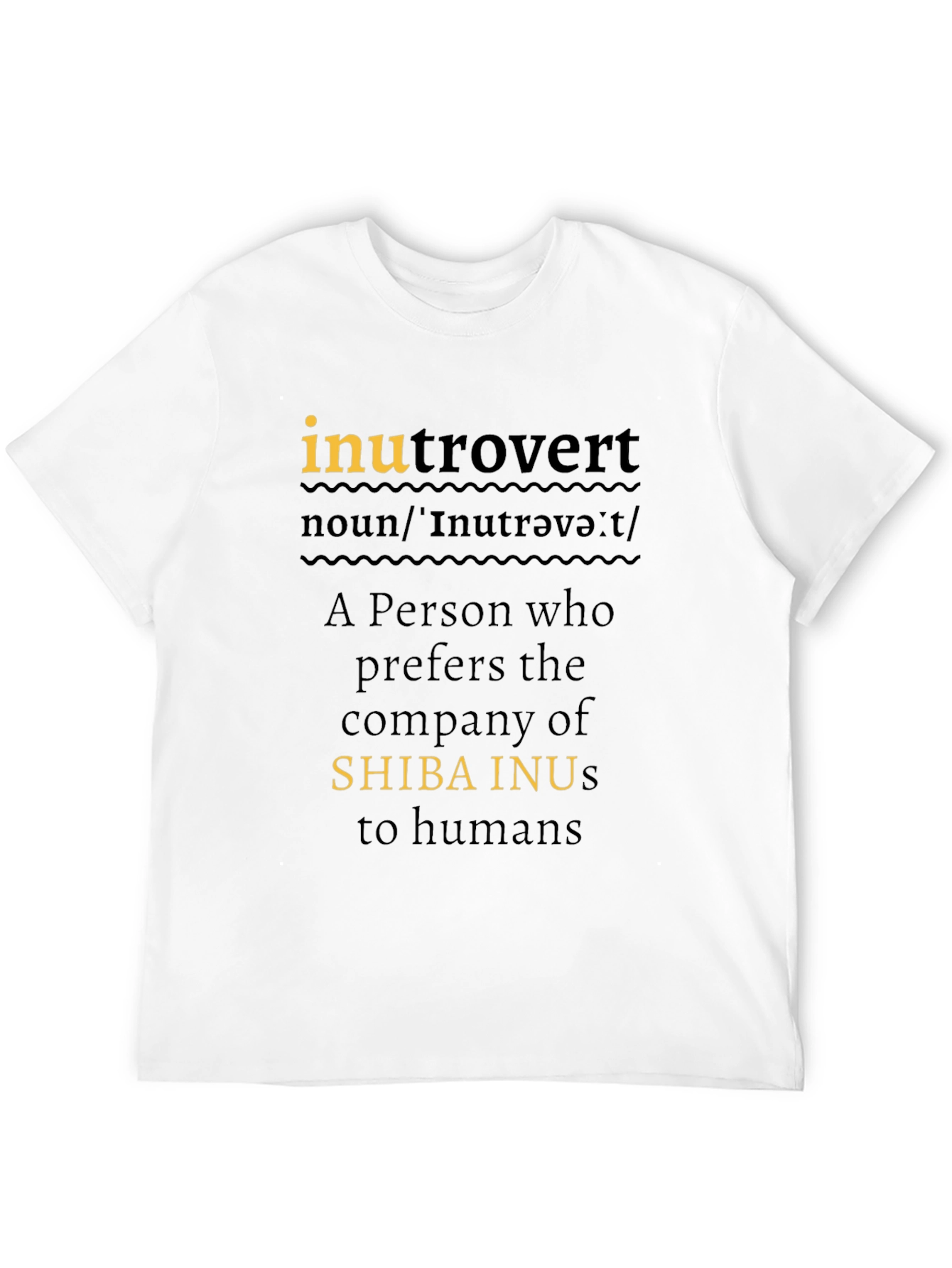 Inutrovert Shiba Inu Lover T-Shirt