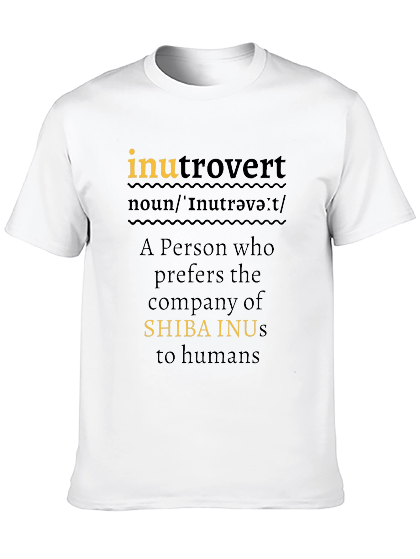 Inutrovert Shiba Inu Lover T-Shirt