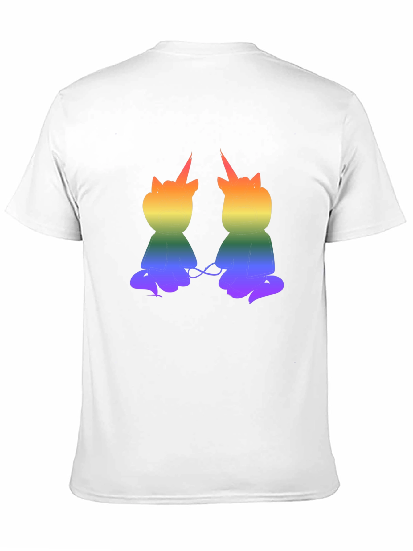 Rainbow Unicorn Cat Graphic T-Shirt