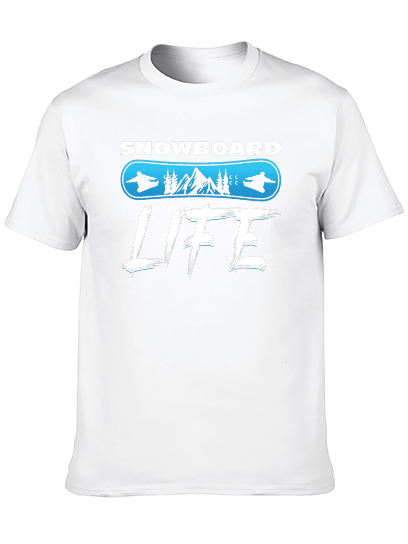 Snowboard Life Black Graphic Tee