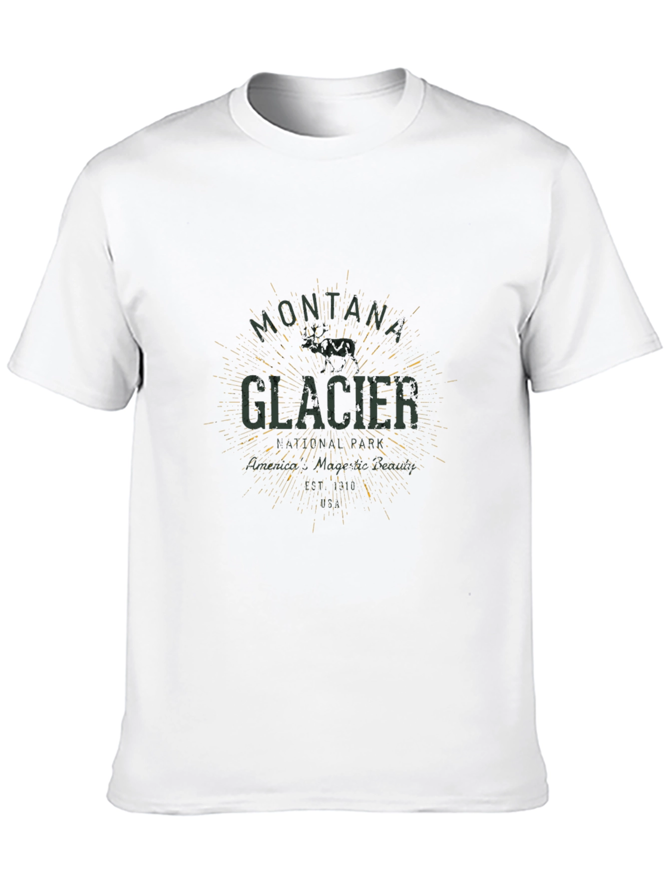 Montana & Glacier Graphic Tee - Black