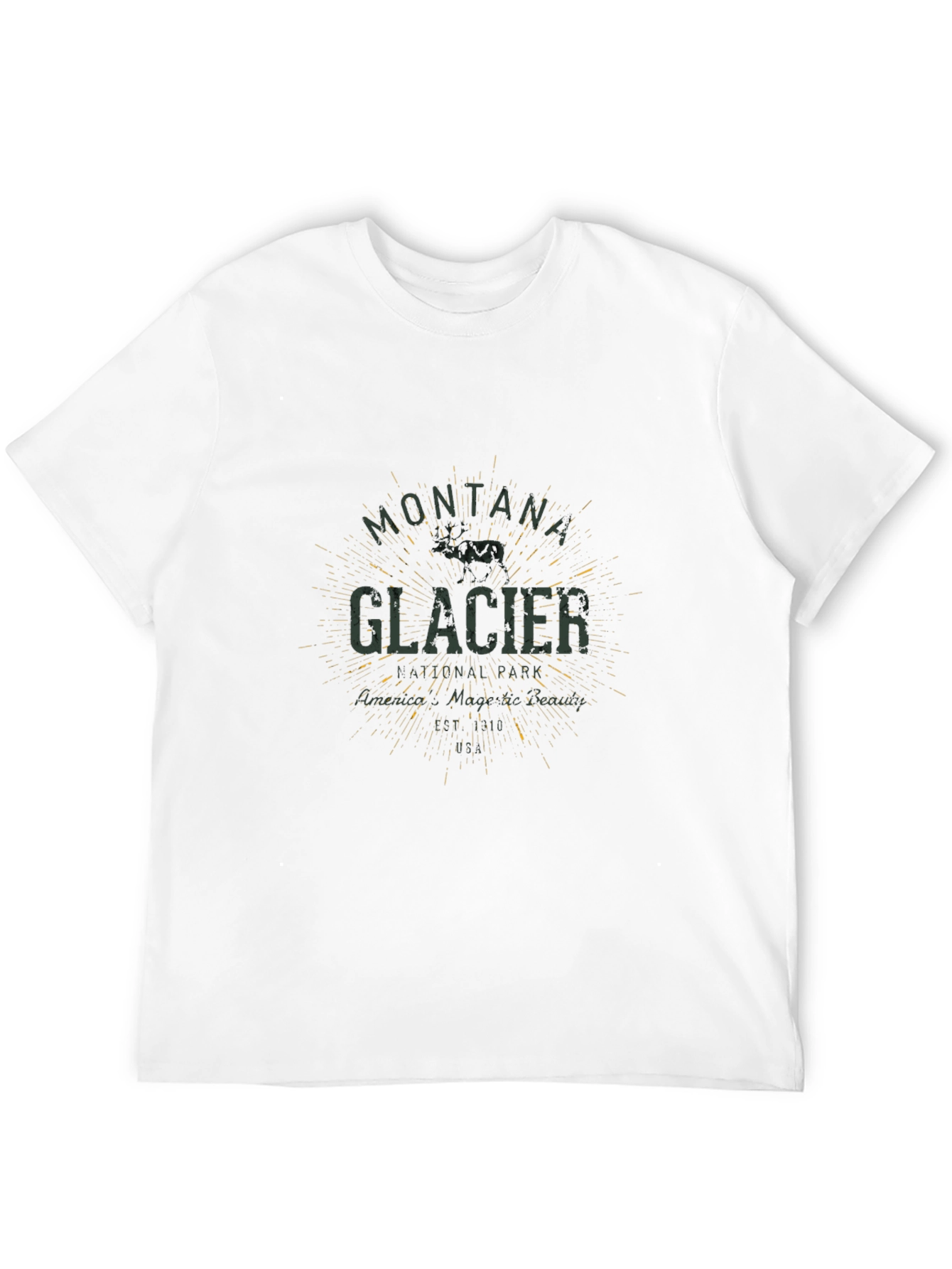 Montana & Glacier Graphic Tee - Black