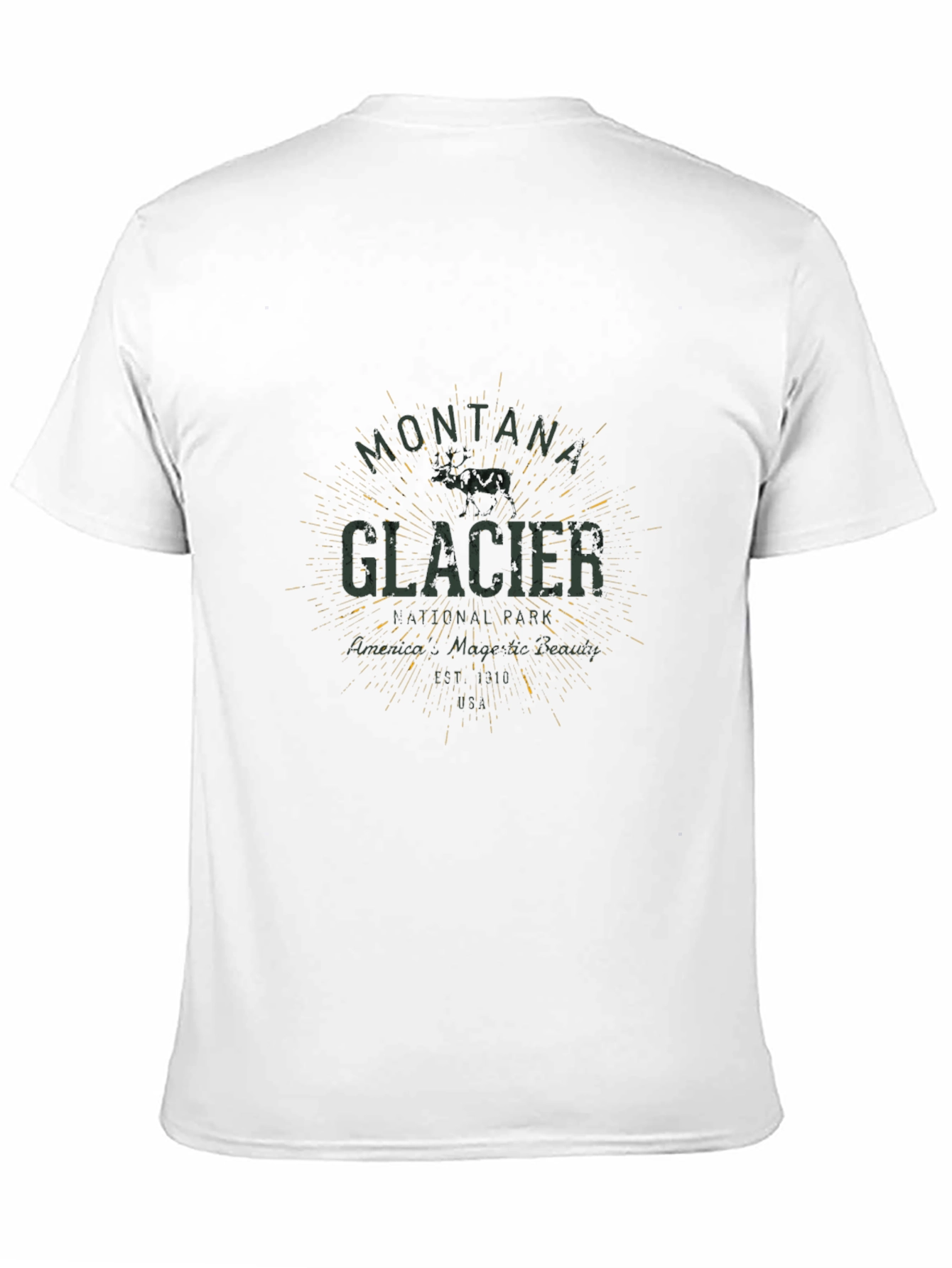 Montana & Glacier Graphic Tee - Black