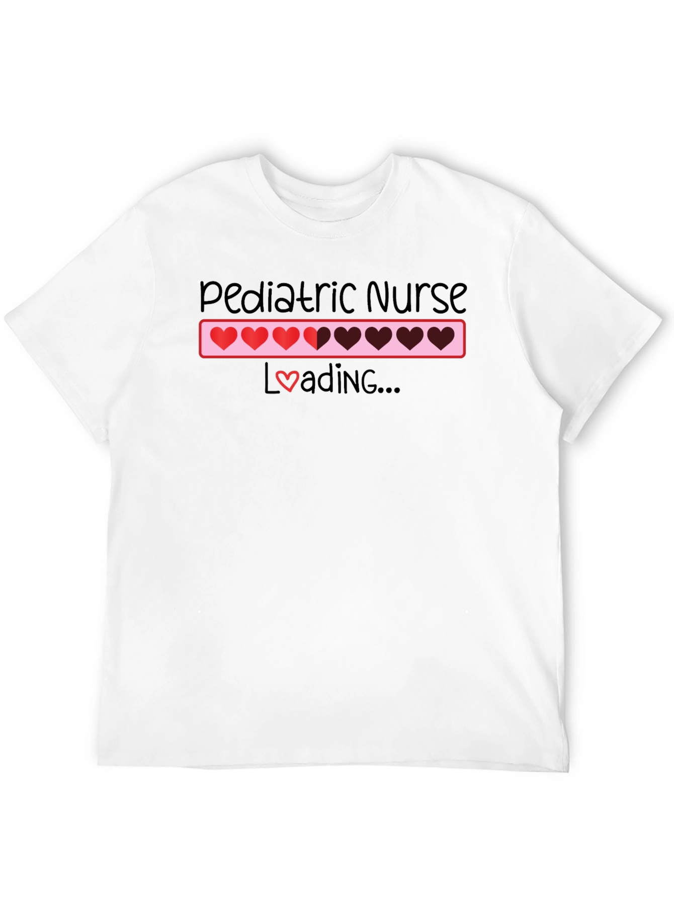 Pediatric Nurse Loading T-Shirt - Heart Design
