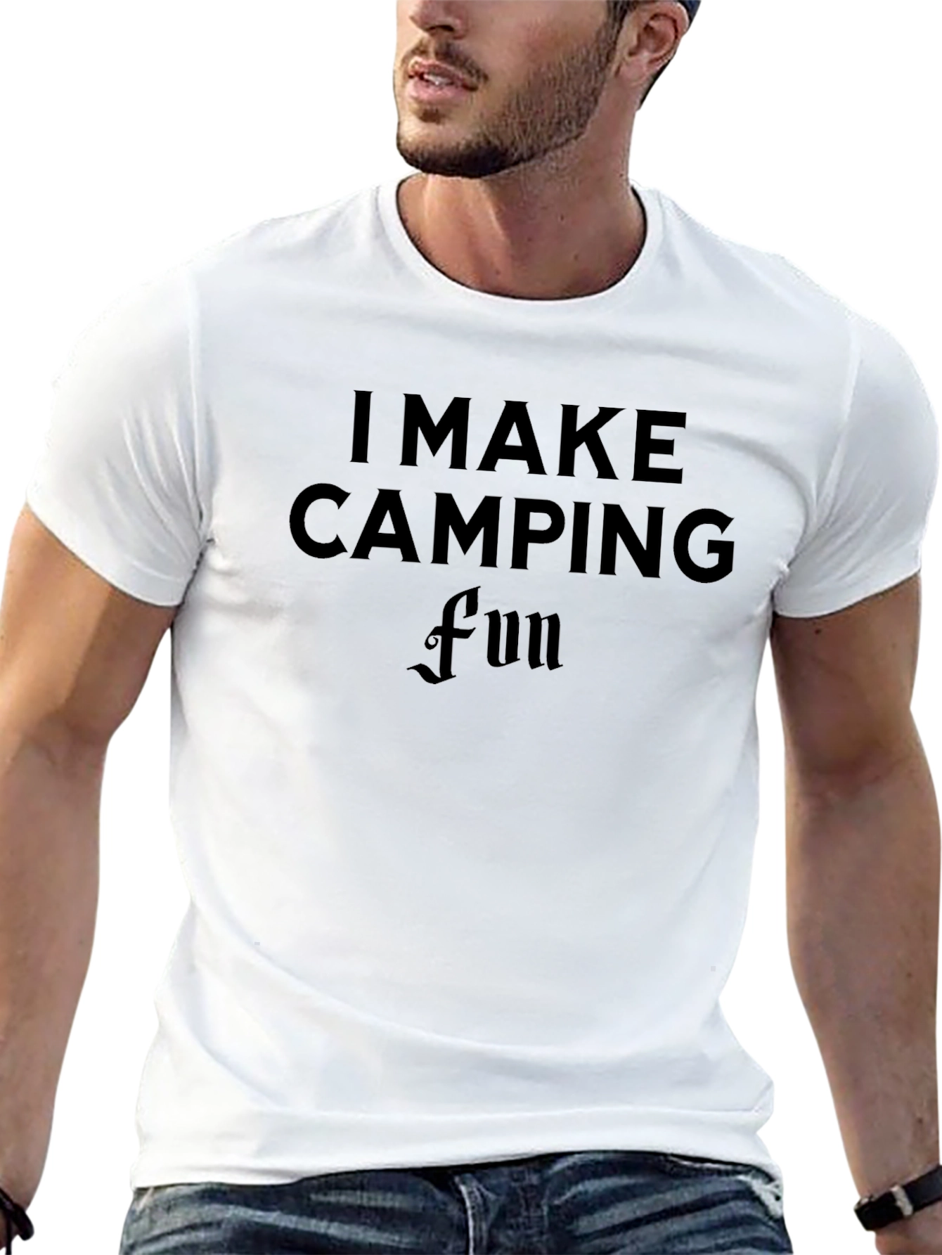 I Make Camping Fun Black T-Shirt