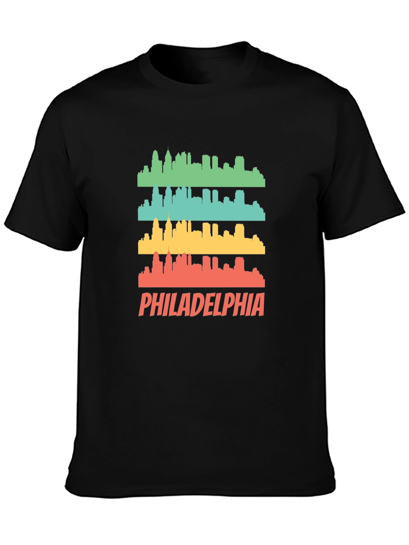 Philadelphia Skyline Mens Graphic Tee