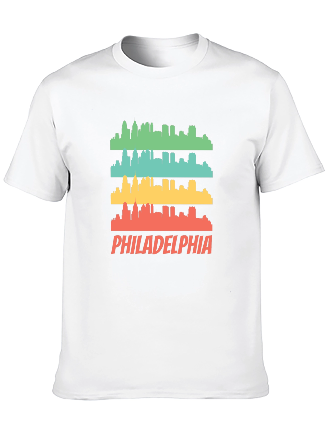 Philadelphia Skyline Mens Graphic Tee