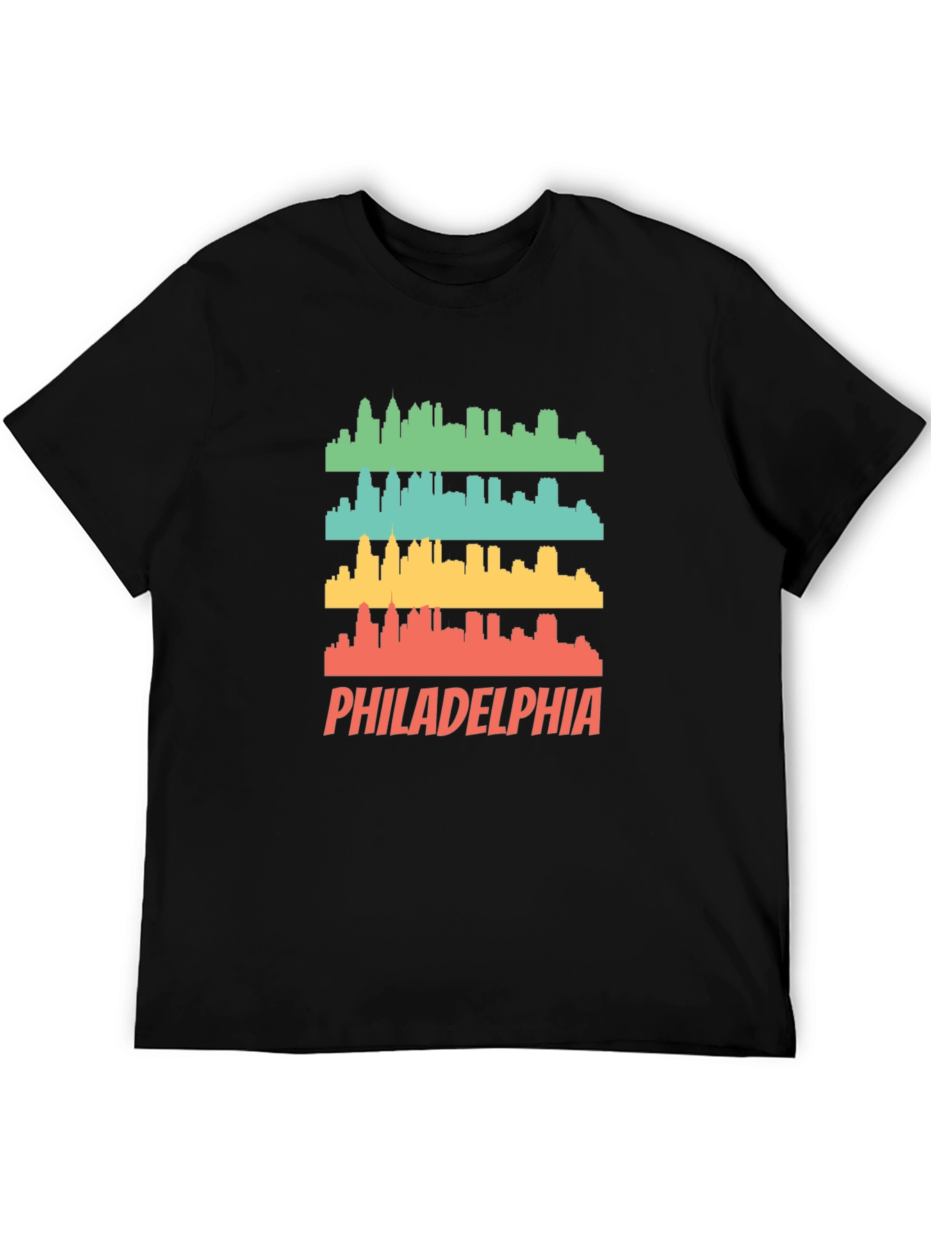 Philadelphia Skyline Mens Graphic Tee