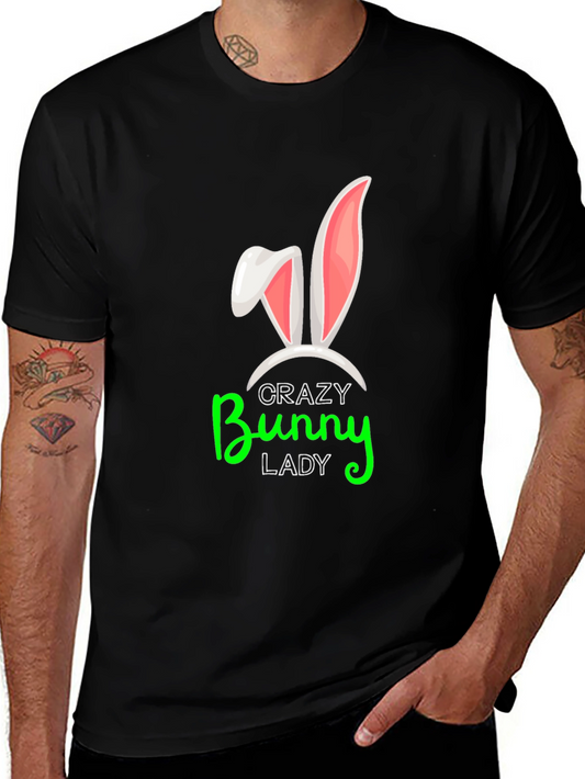 Crazy Bunny Lady Graphic Tee