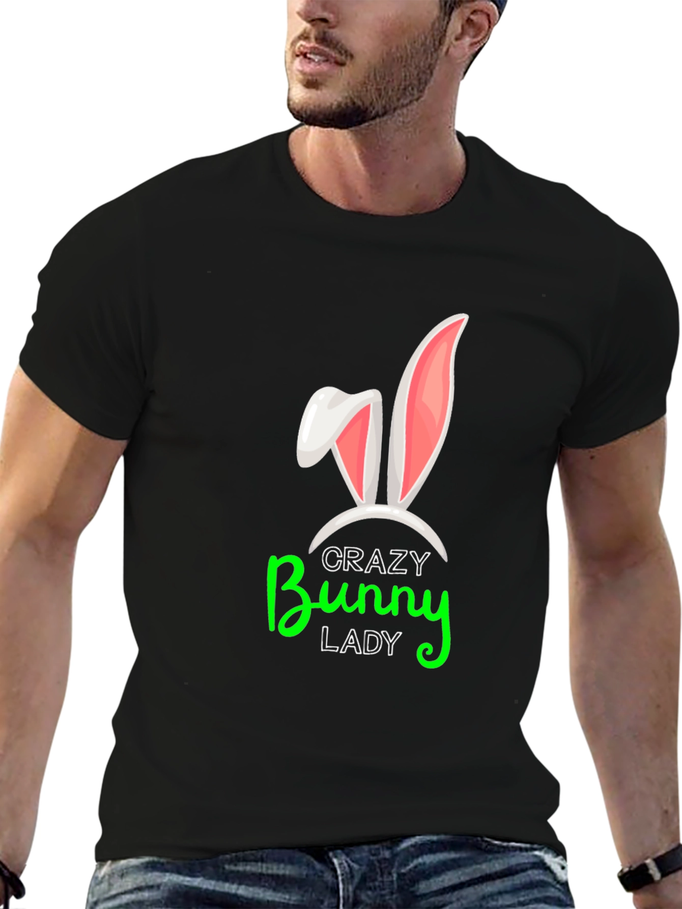 Crazy Bunny Lady Graphic Tee