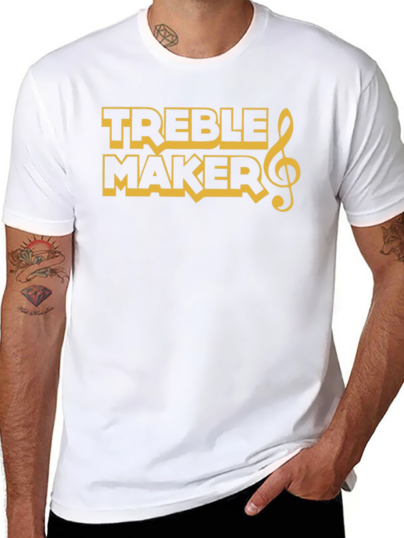 Treble Maker Graphic T-Shirt - Black Cotton Tee