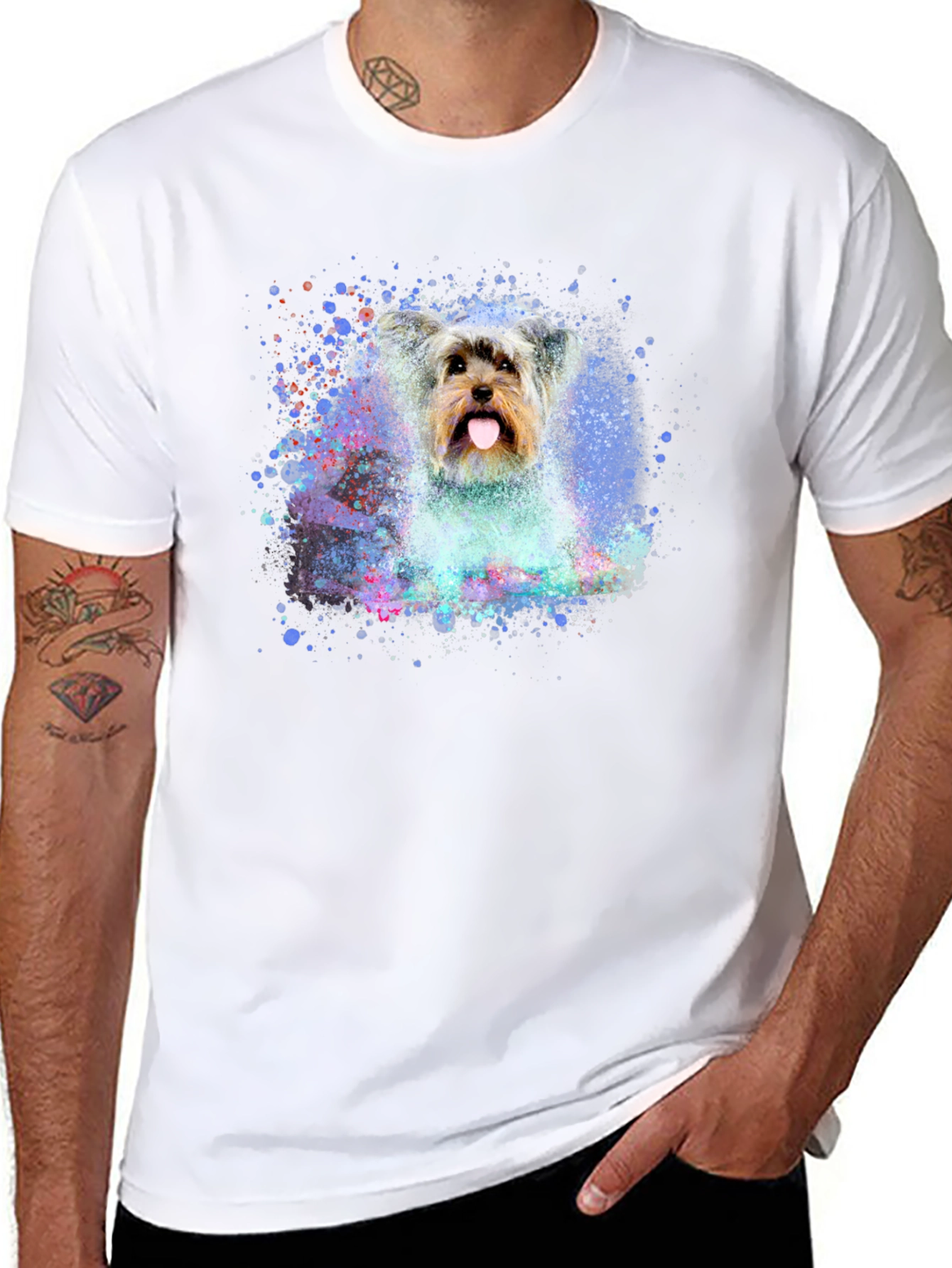 Dog Art Black T-Shirt