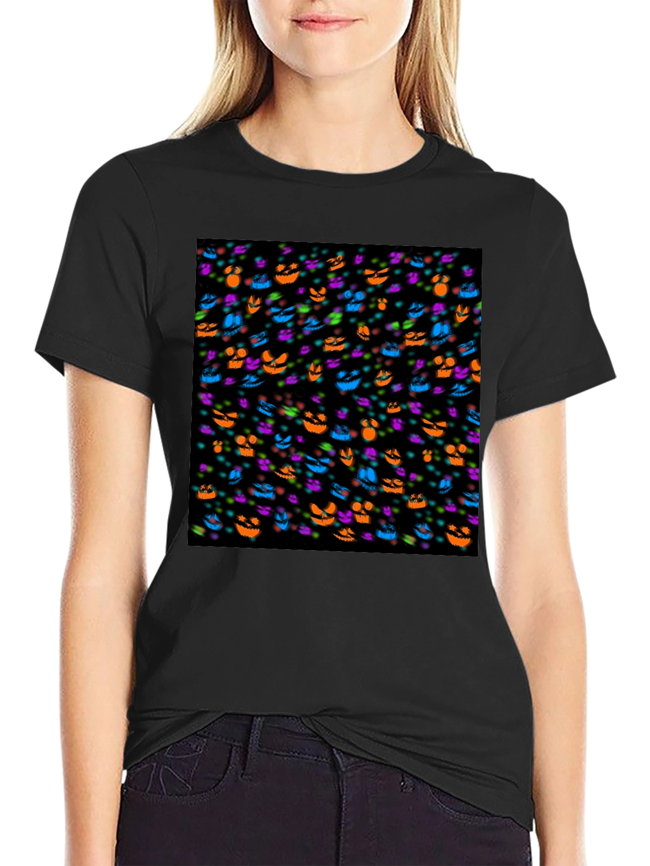 Halloween Faces Graphic Tee