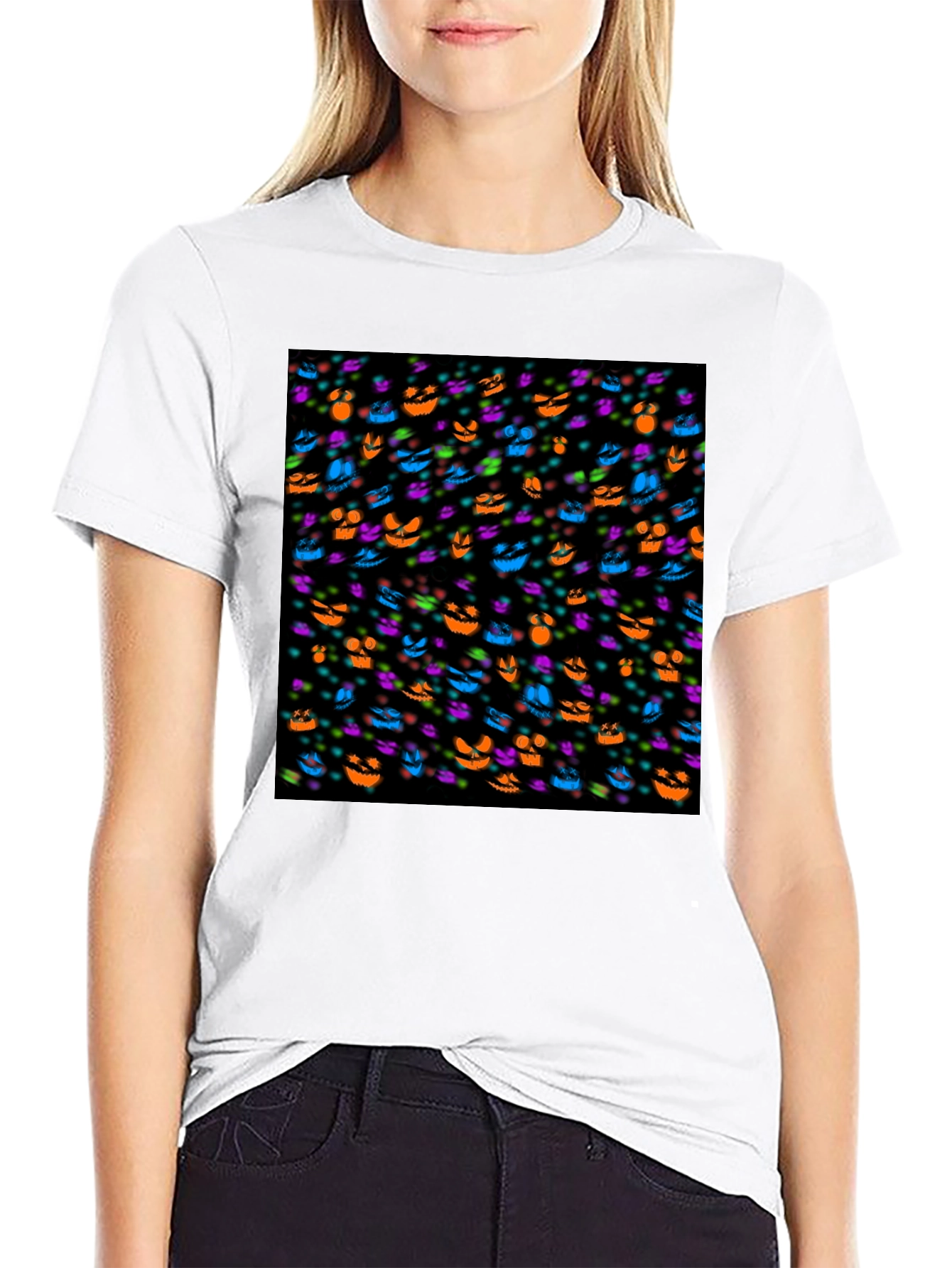Halloween Faces Graphic Tee