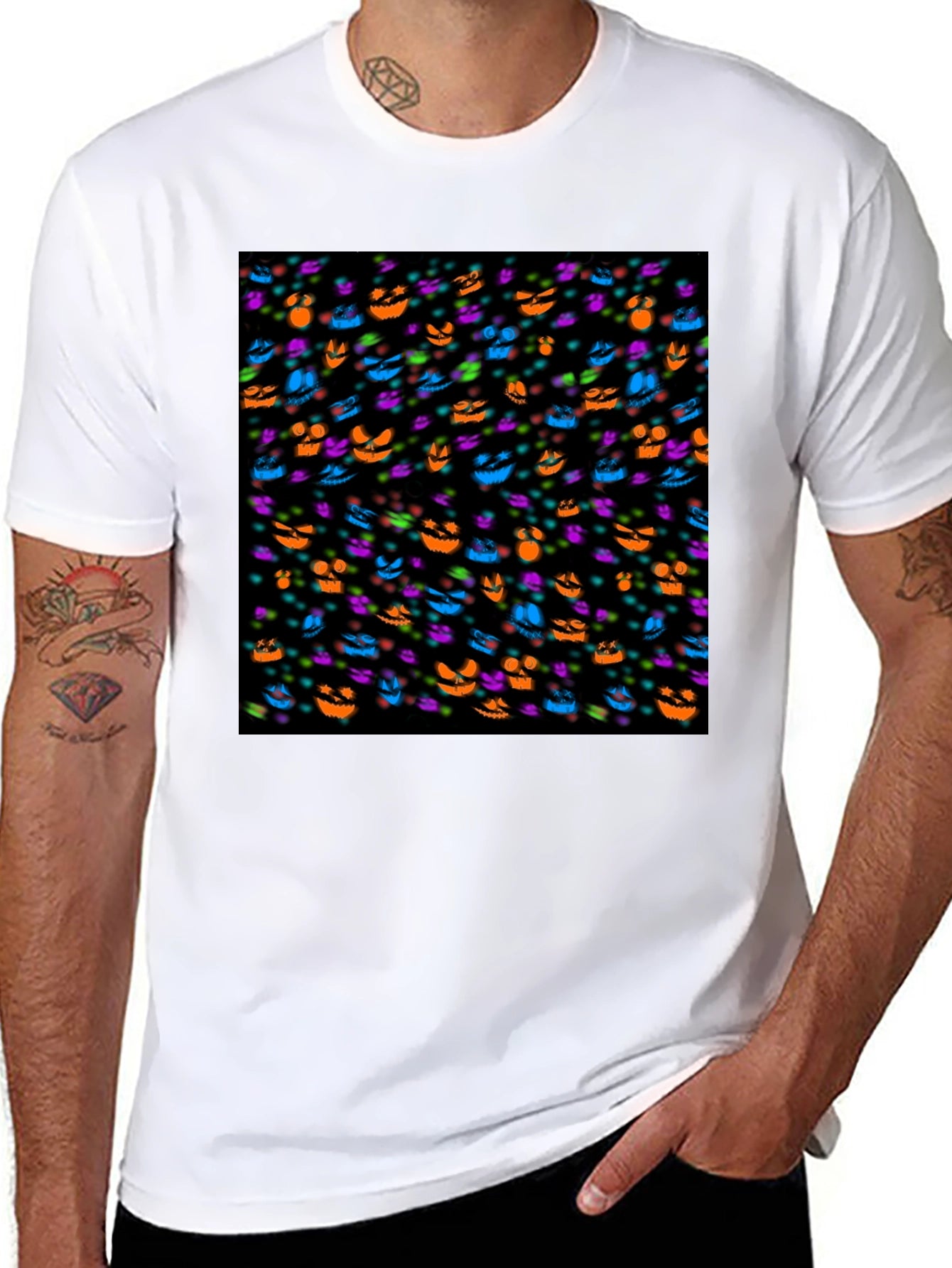 Halloween Faces Graphic Tee
