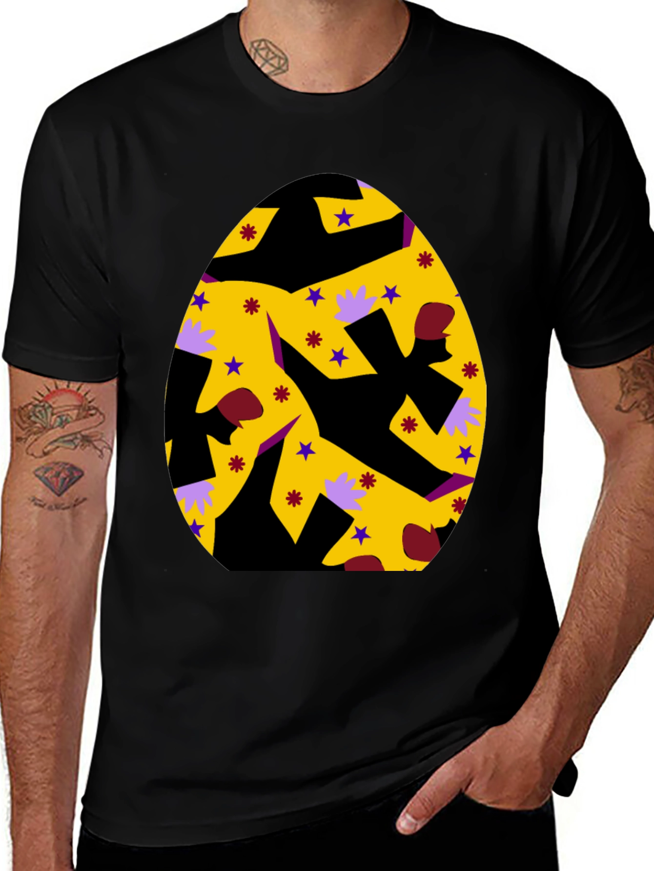 Easter Egg Graphic Tee - Fun Party Shirt