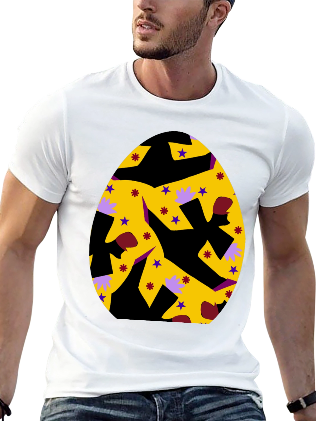 Easter Egg Graphic Tee - Fun Party Shirt