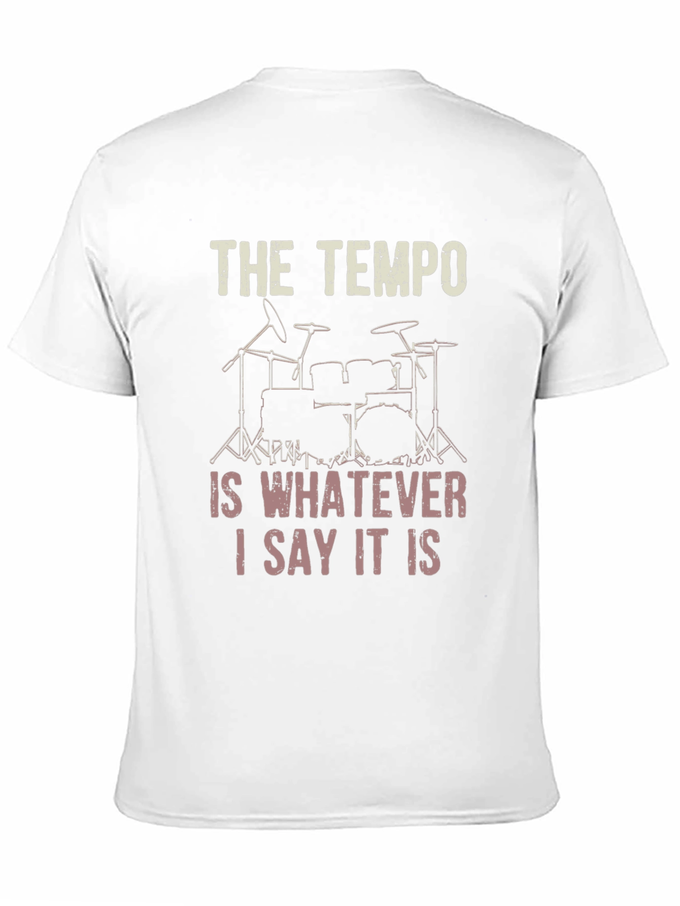 Tempo Drummer Graphic T-Shirt - Funny Musician Tee