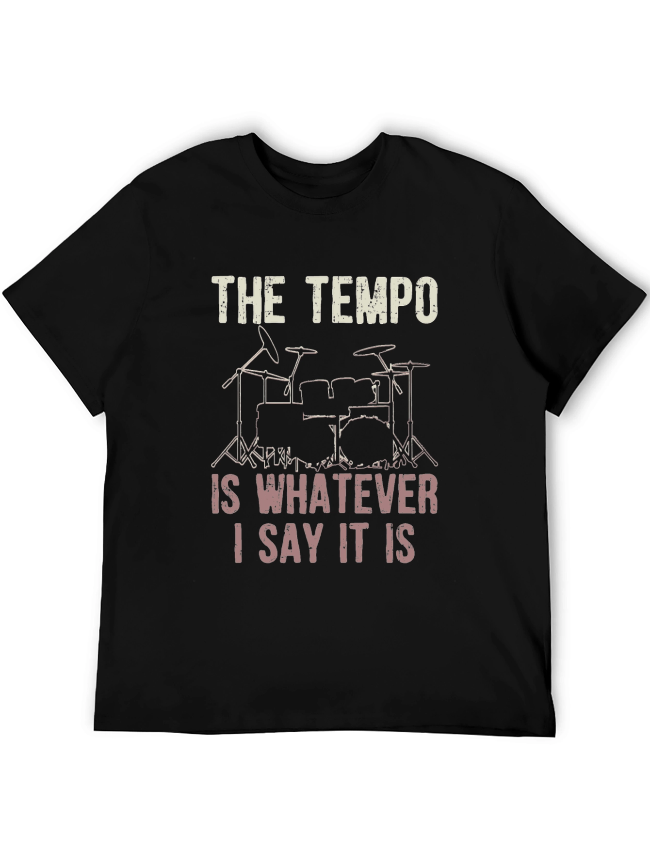 Tempo Drummer Graphic T-Shirt - Funny Musician Tee