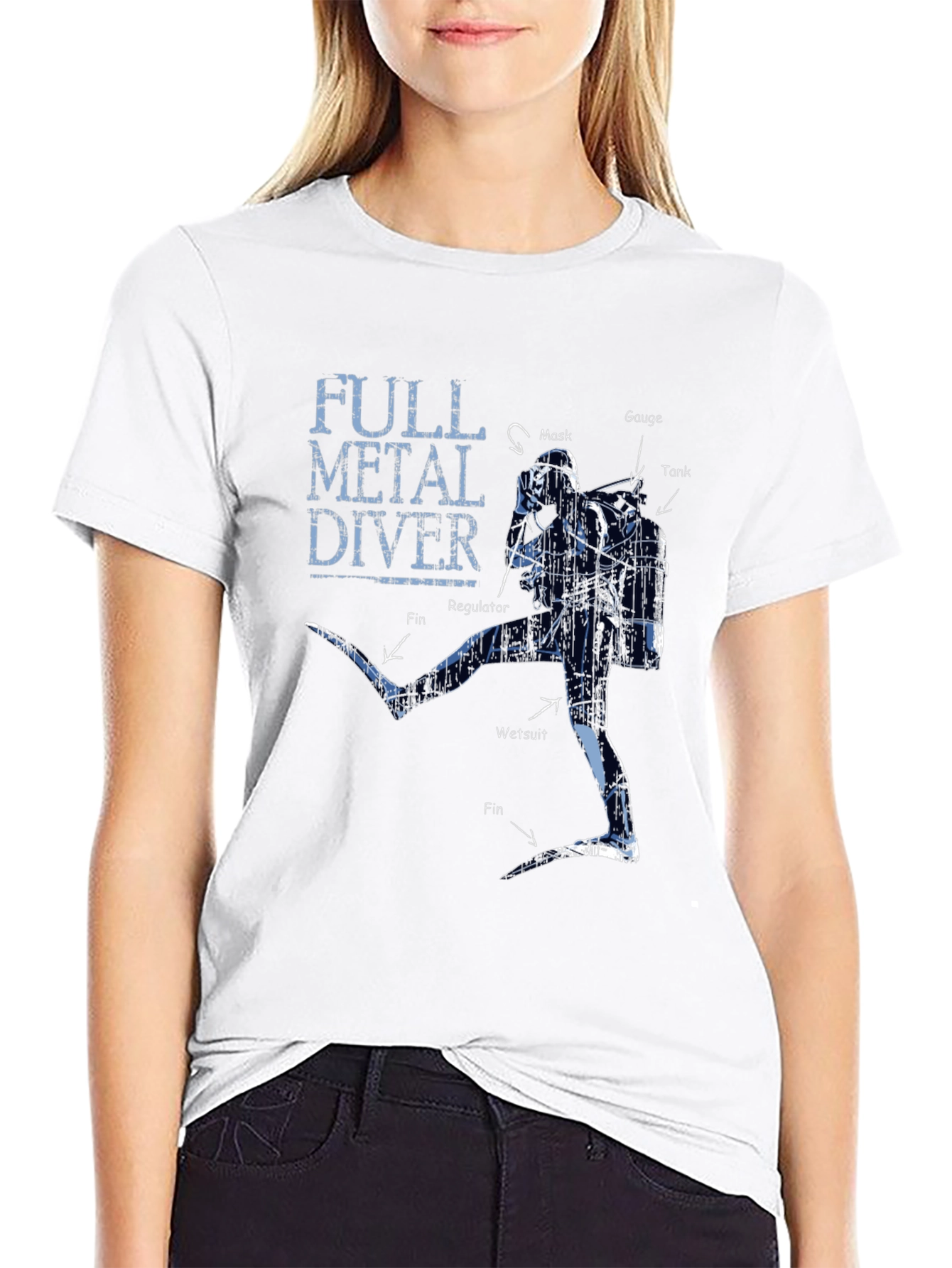 Full Metal Diver Graphic T-Shirt - Scuba Diving Apparel