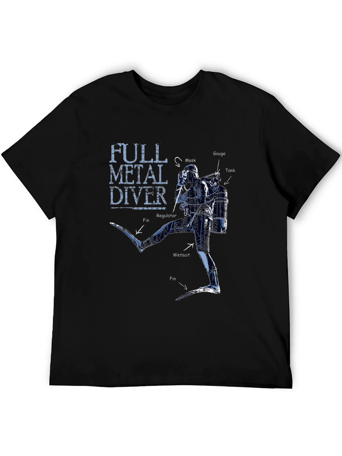 Full Metal Diver Graphic T-Shirt - Scuba Diving Apparel
