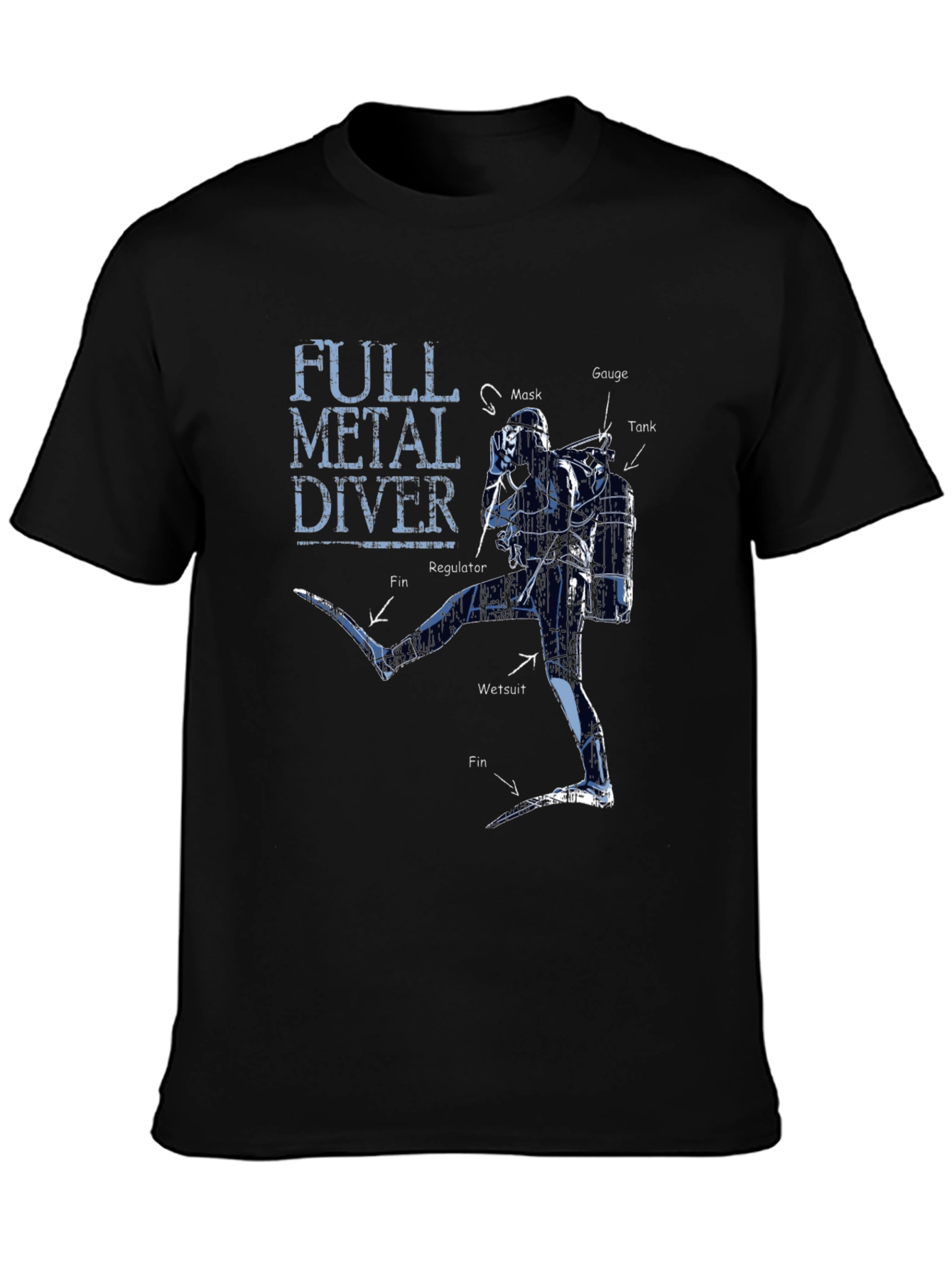 Full Metal Diver Graphic T-Shirt - Scuba Diving Apparel