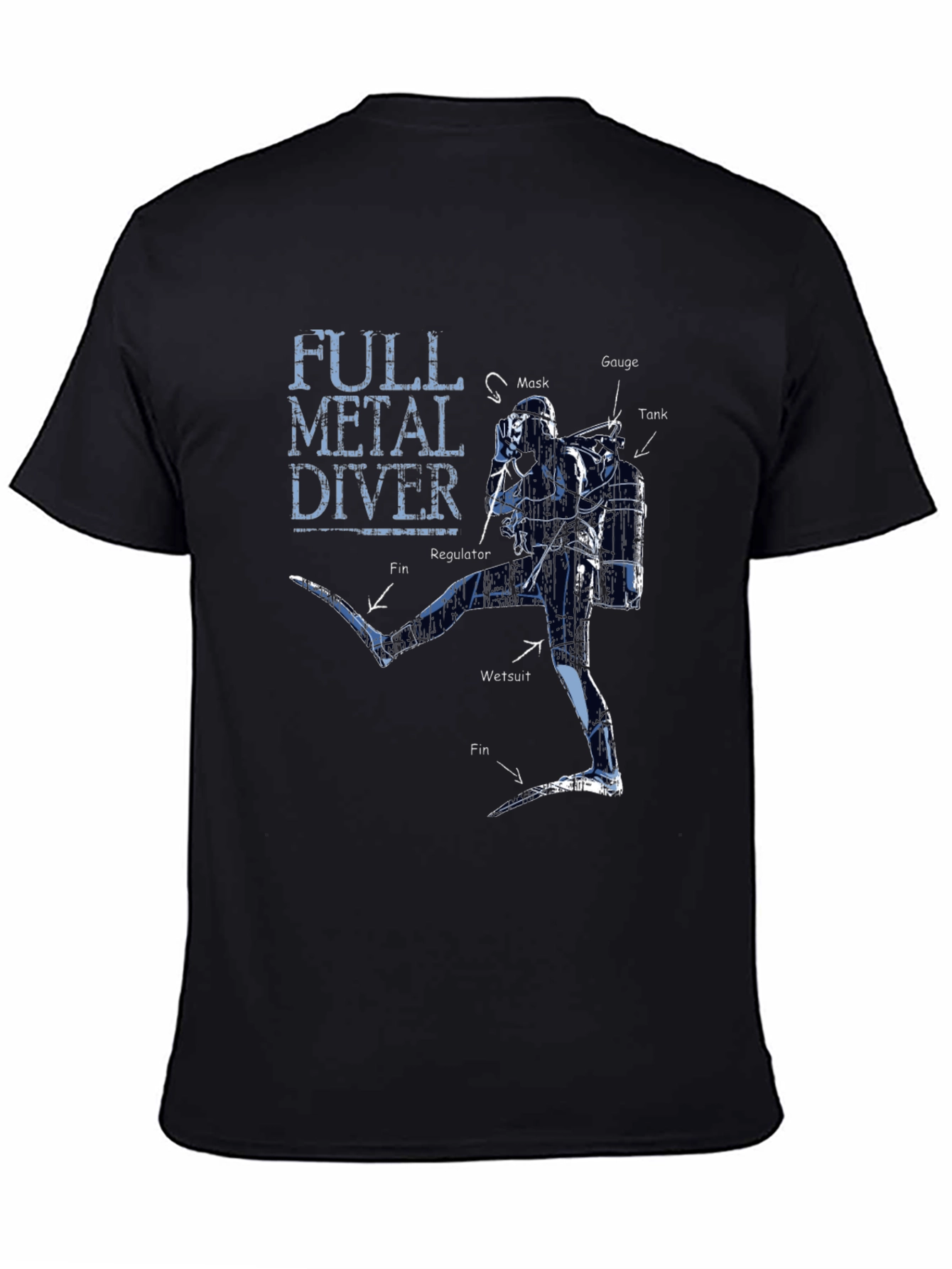 Full Metal Diver Graphic T-Shirt - Scuba Diving Apparel