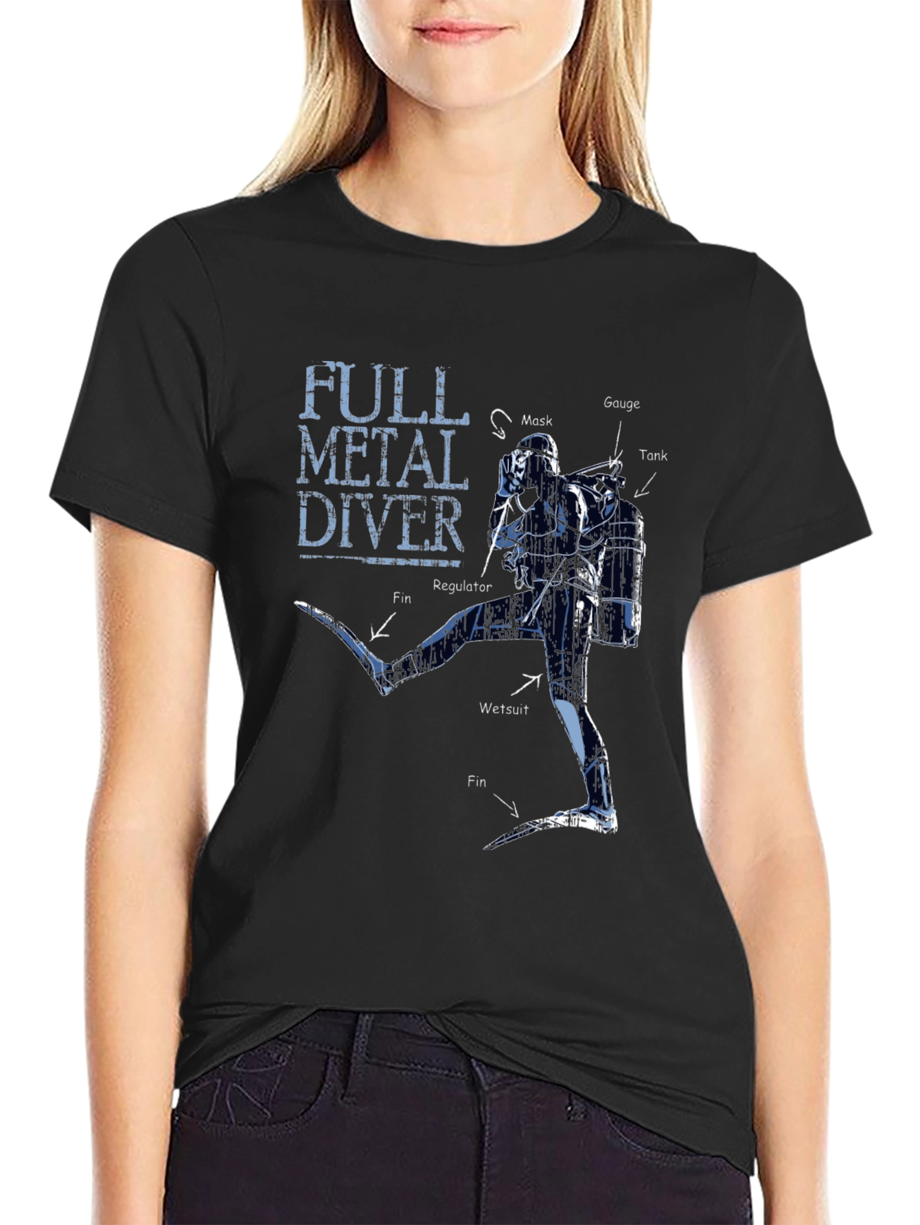 Full Metal Diver Graphic T-Shirt - Scuba Diving Apparel