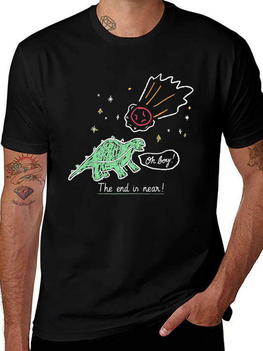 Dinosaur The End is Near! Graphic T-Shirt