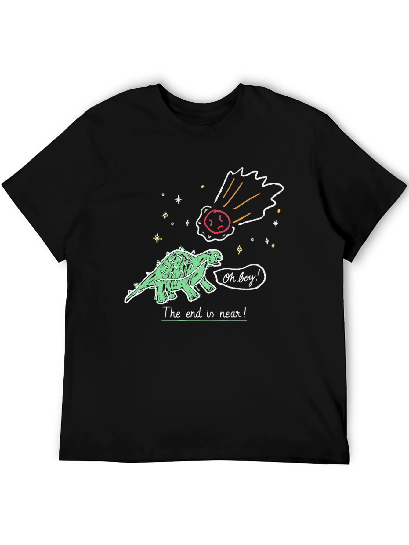 Dinosaur The End is Near! Graphic T-Shirt